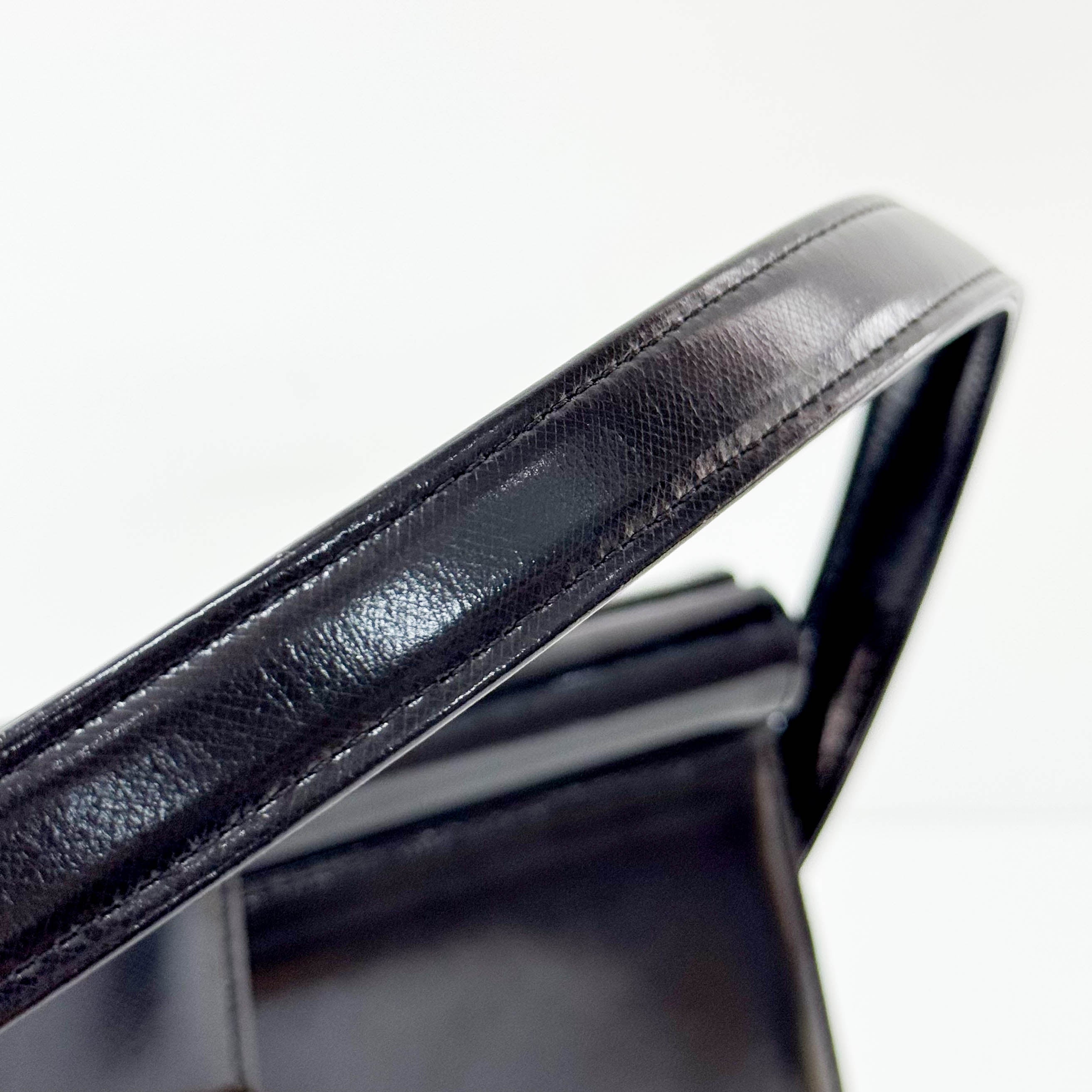 Vinatge Black Top Handle Bag