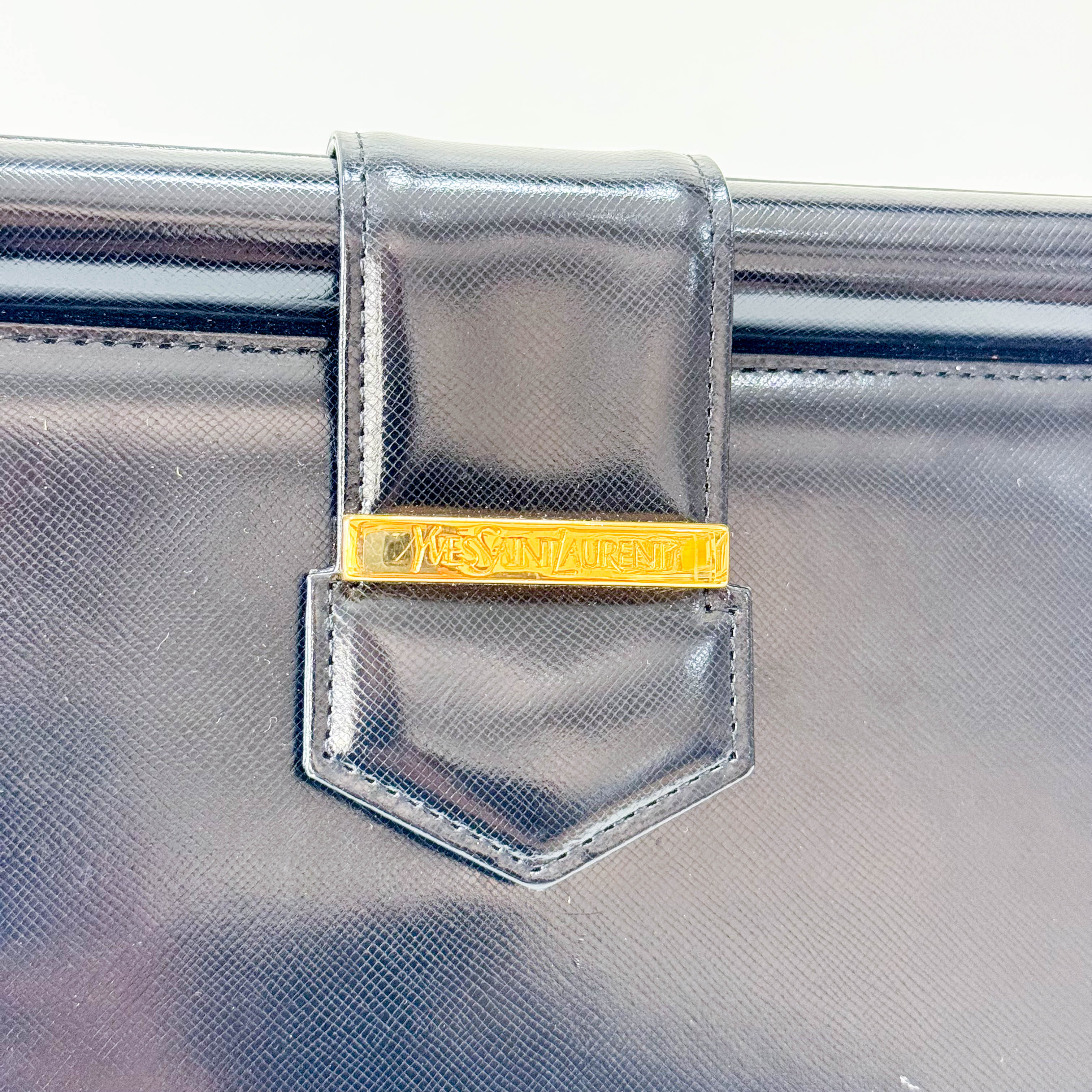 Vinatge Black Top Handle Bag