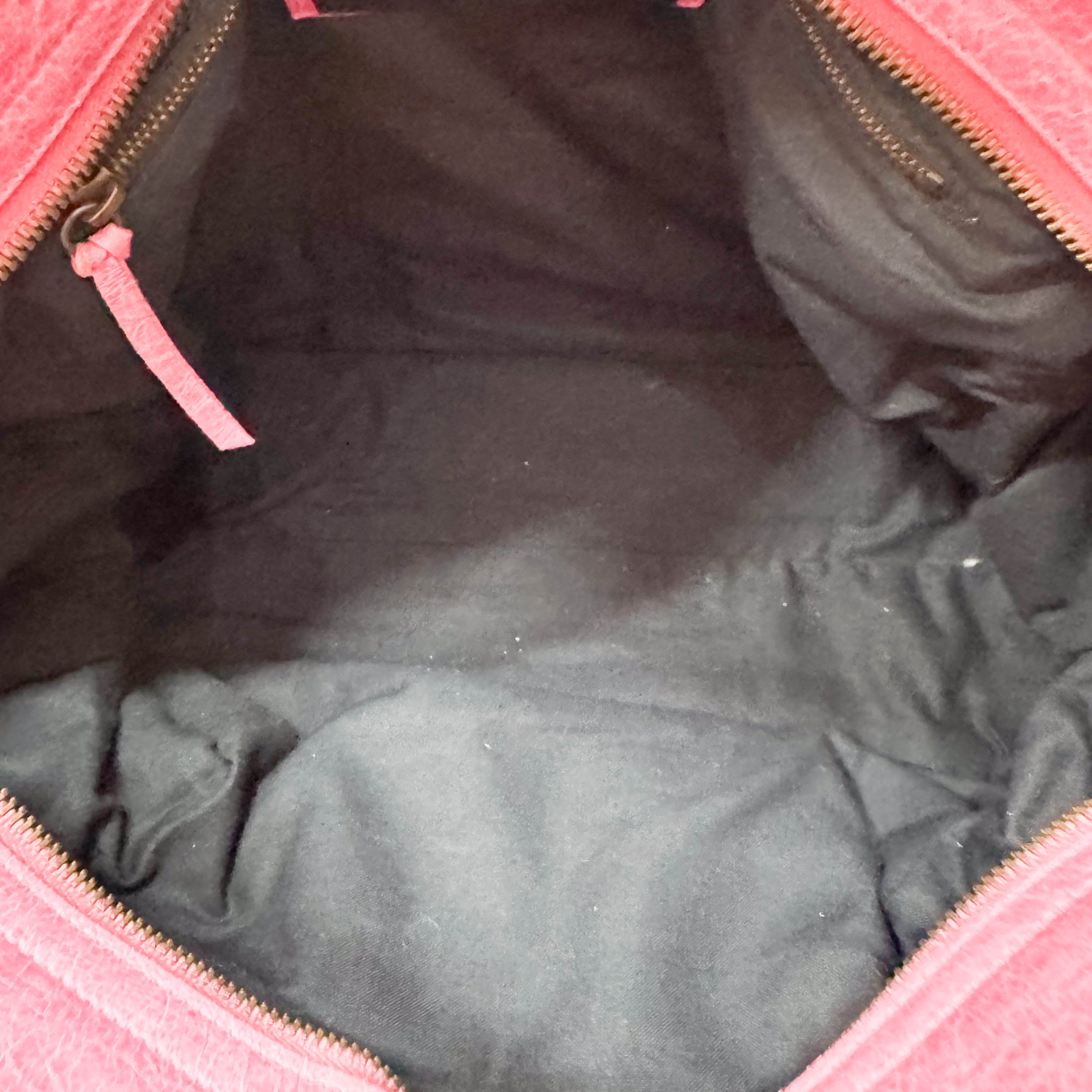 The City Pink Calfskin Leather Two Way Bag