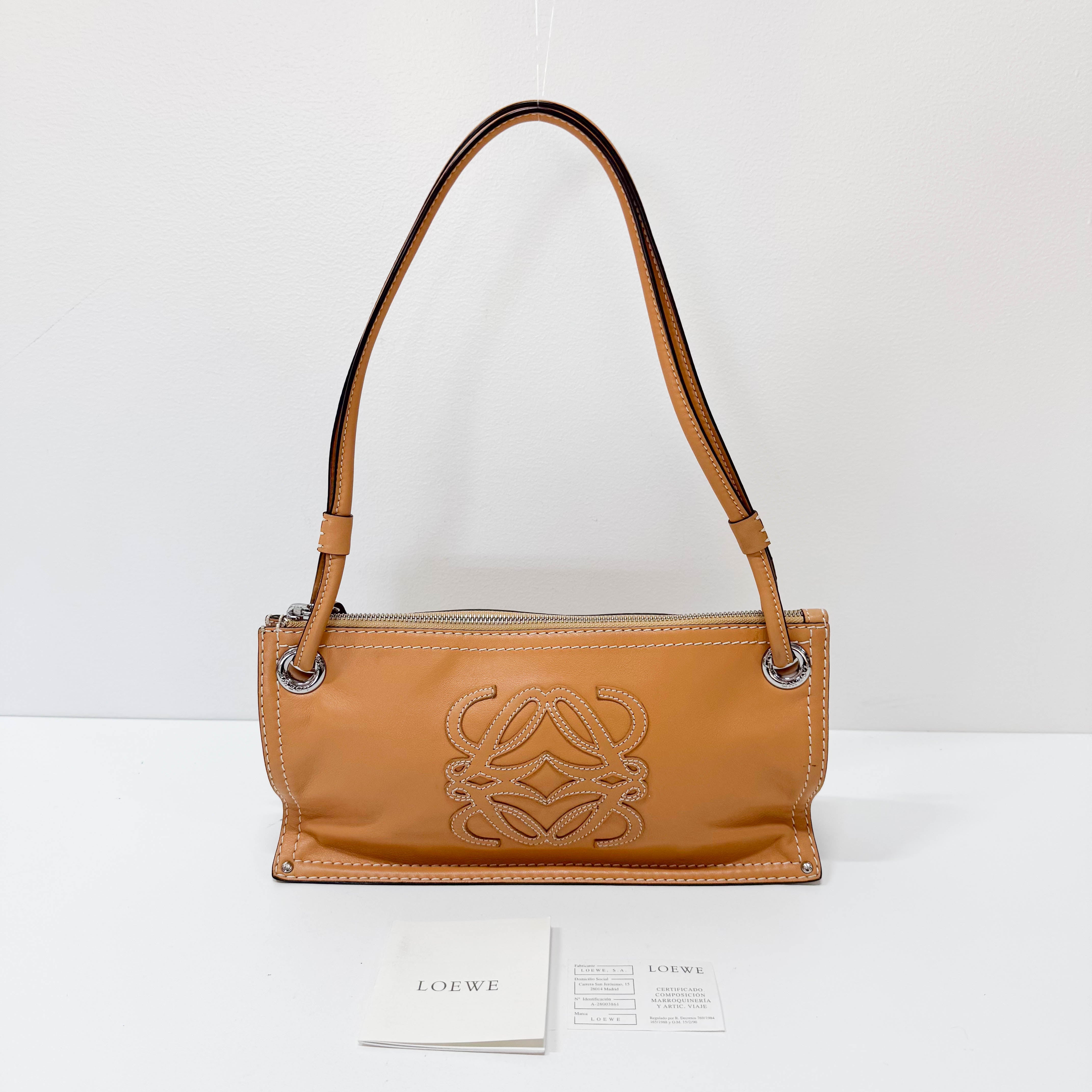 Brown Leather Shoulder Bag