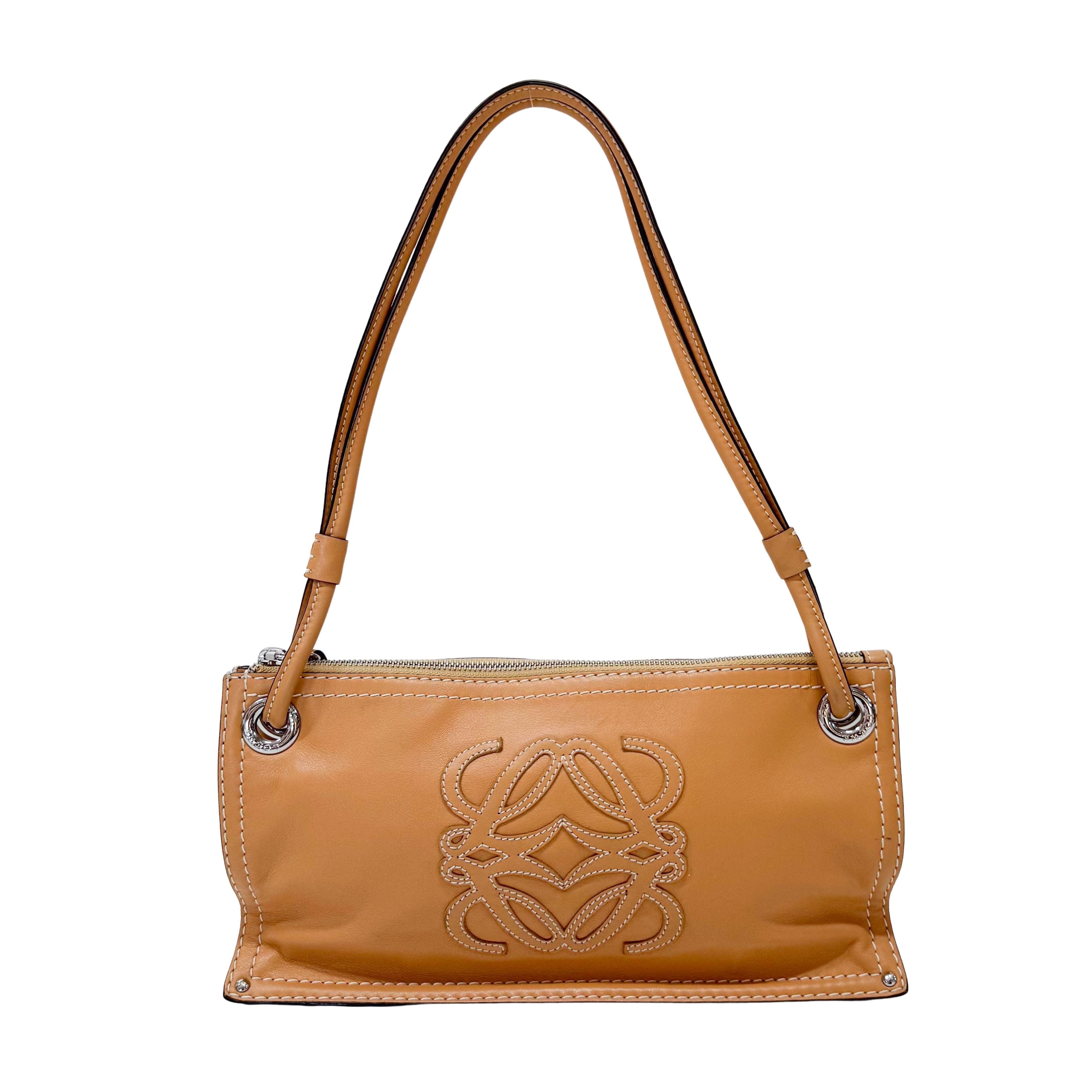 Brown Leather Shoulder Bag