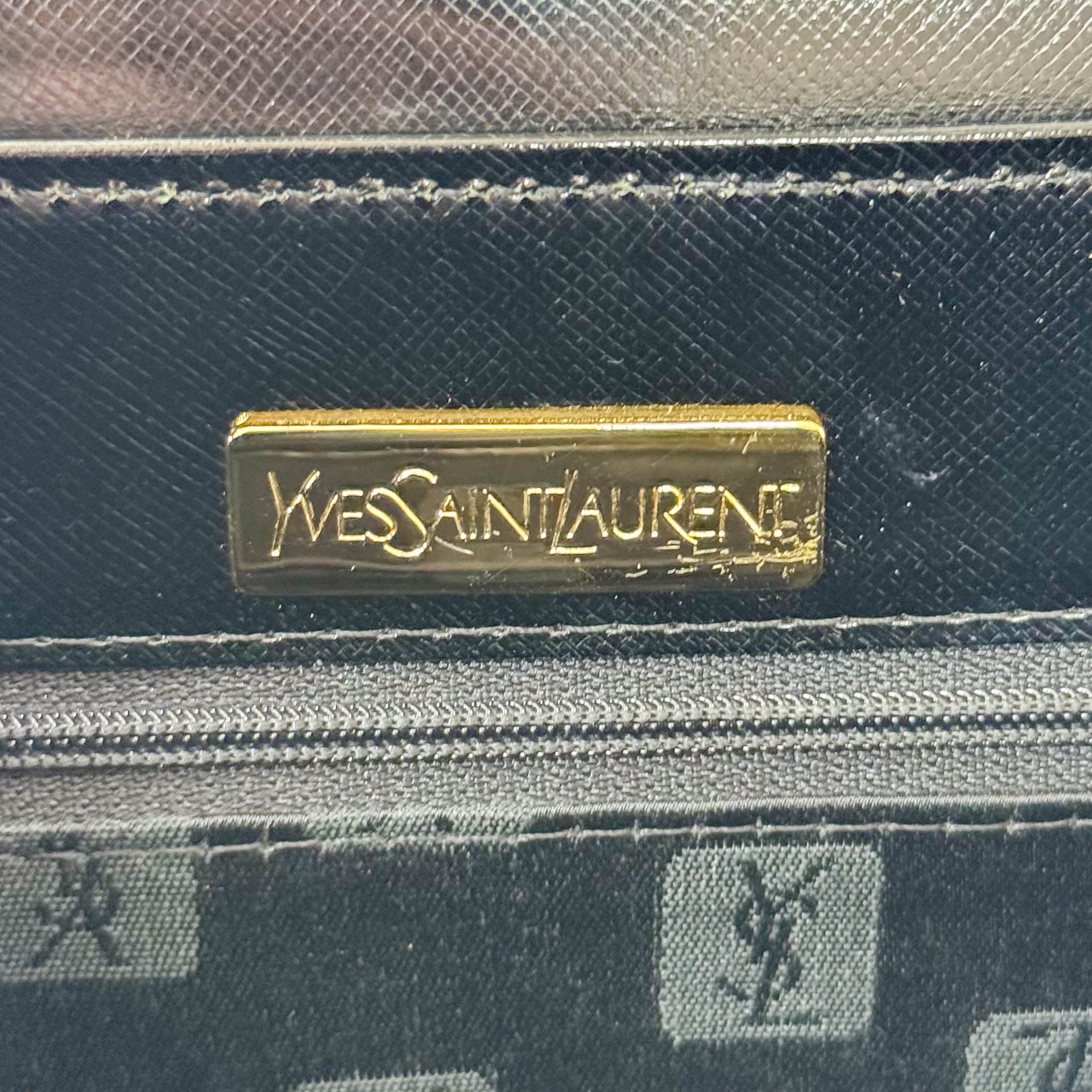 Vinatge Black Top Handle Bag