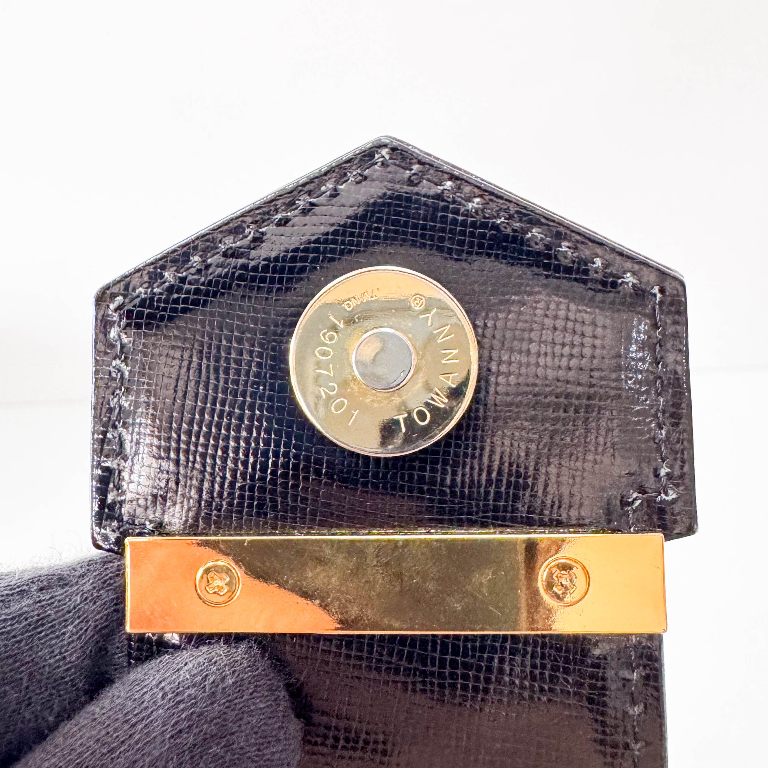 Vinatge Black Top Handle Bag