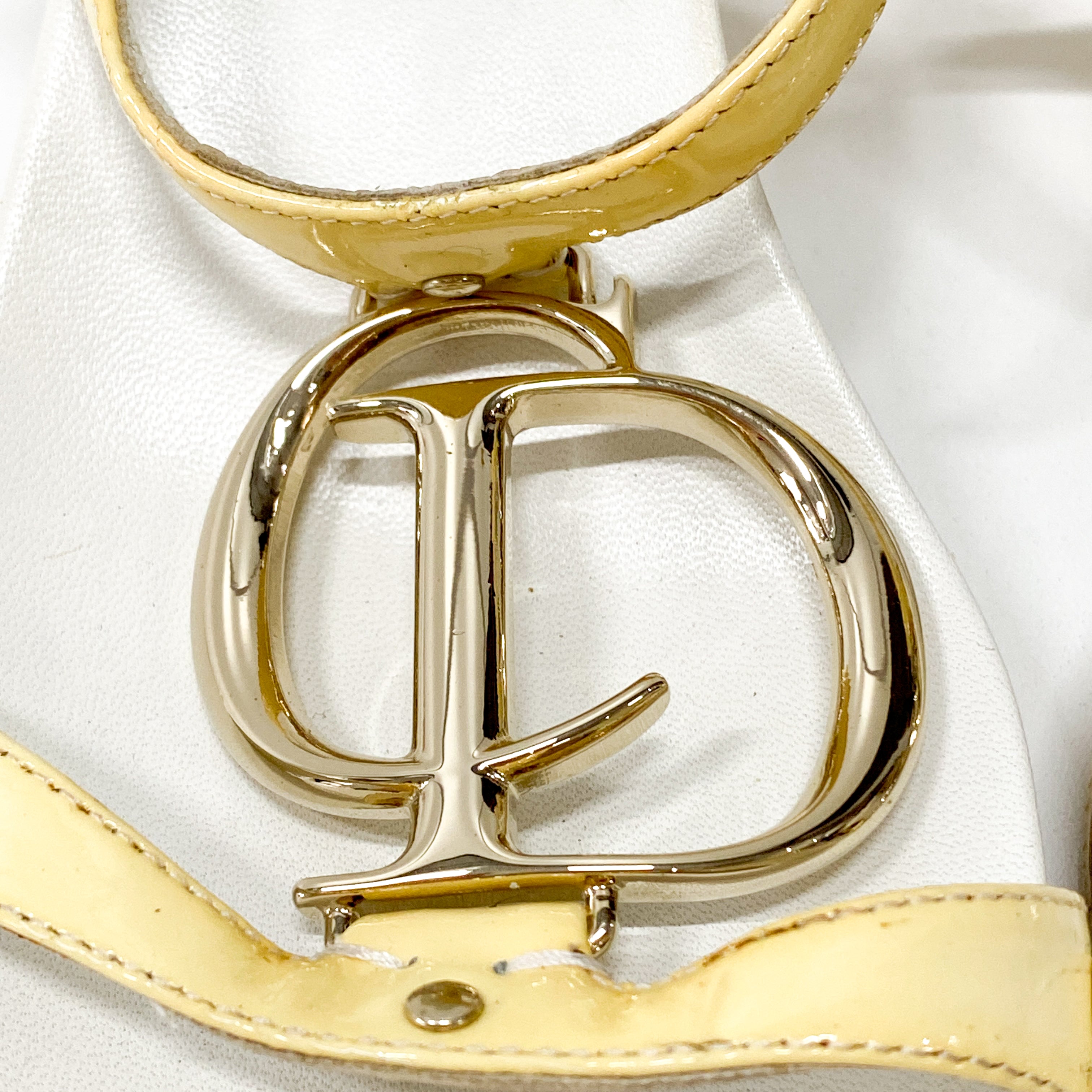 Vintage White Heel Sandals SIZE 35