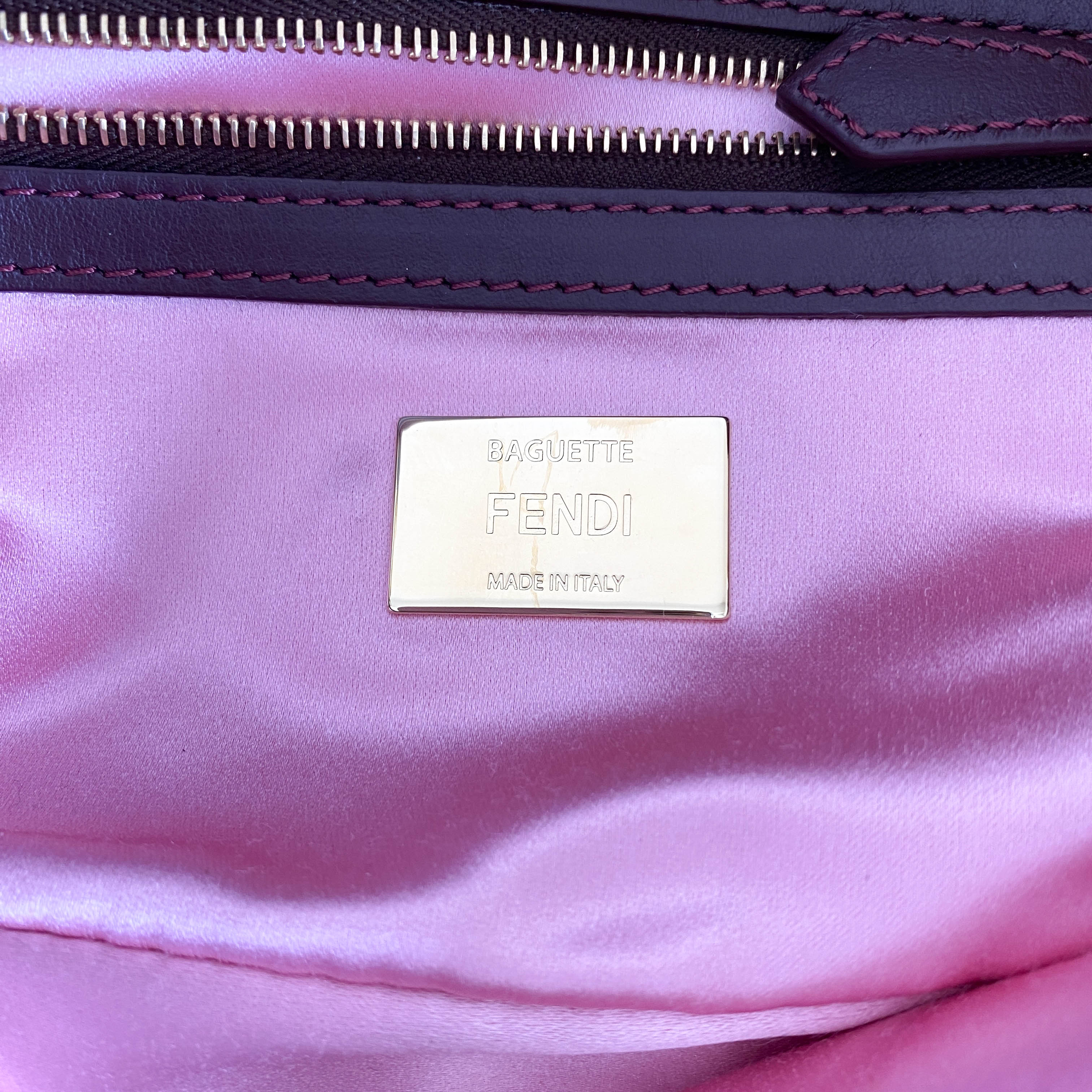 Baguette Burgundy Sequin Shoulder Bag