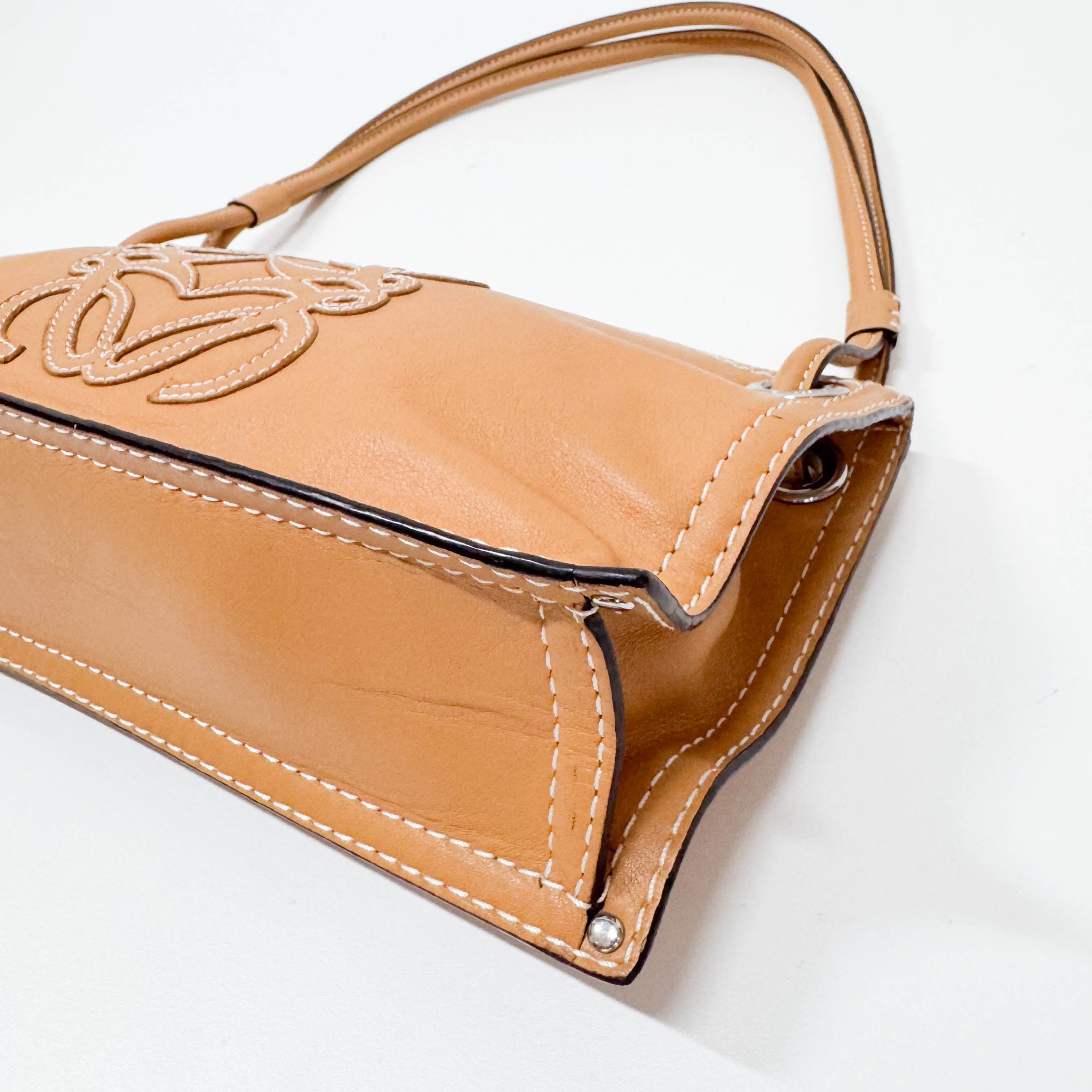 Brown Leather Shoulder Bag