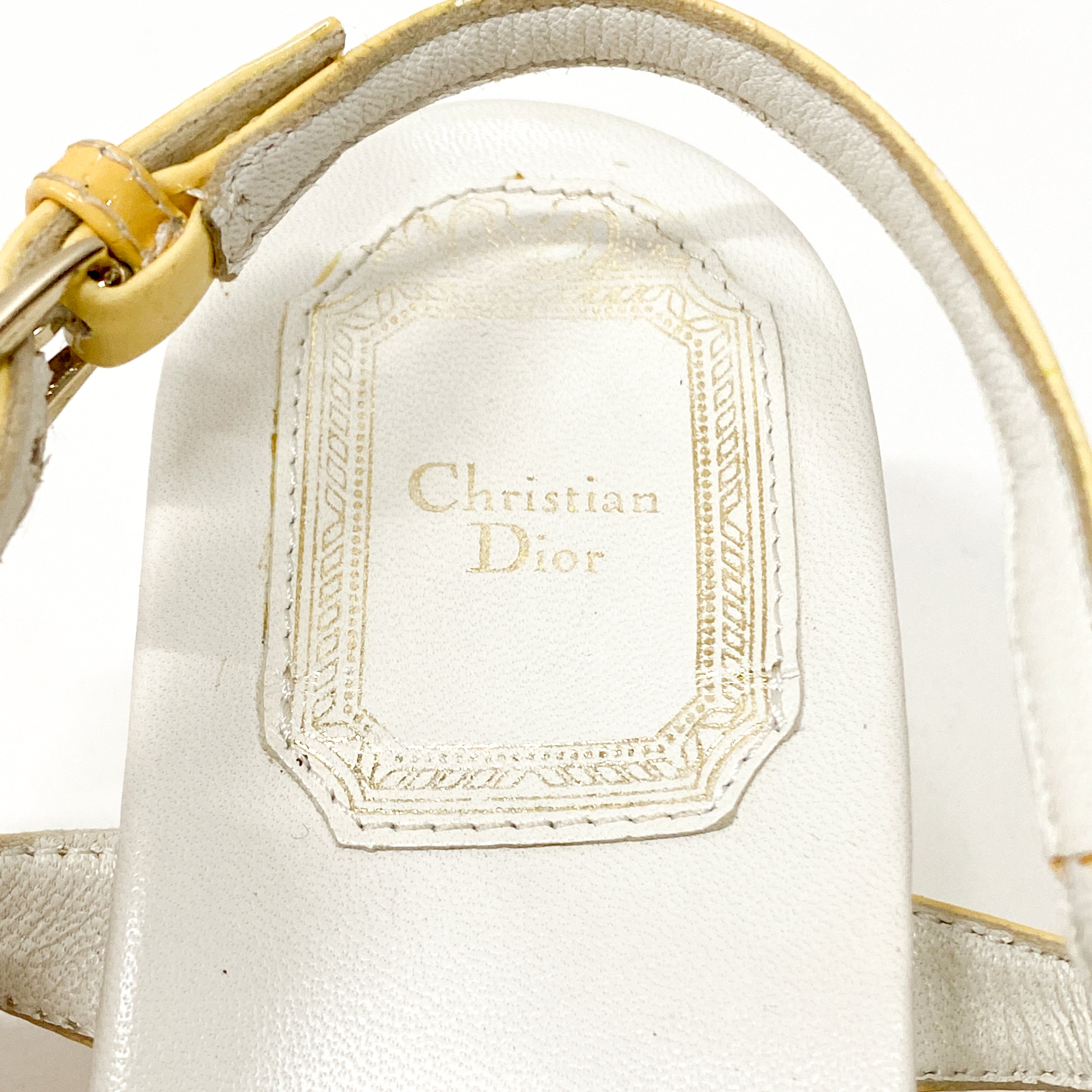 Vintage White Heel Sandals SIZE 35