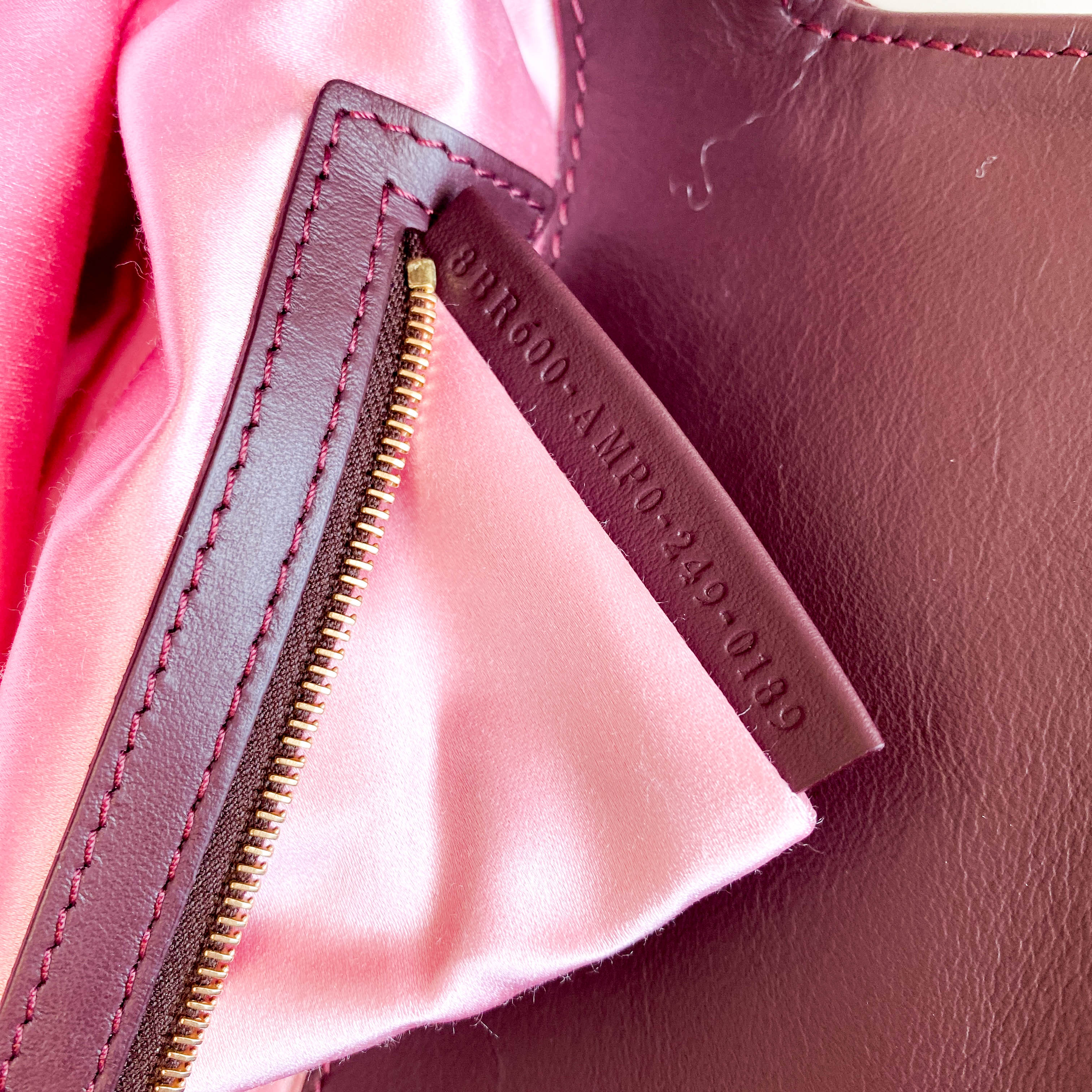 Baguette Burgundy Sequin Shoulder Bag