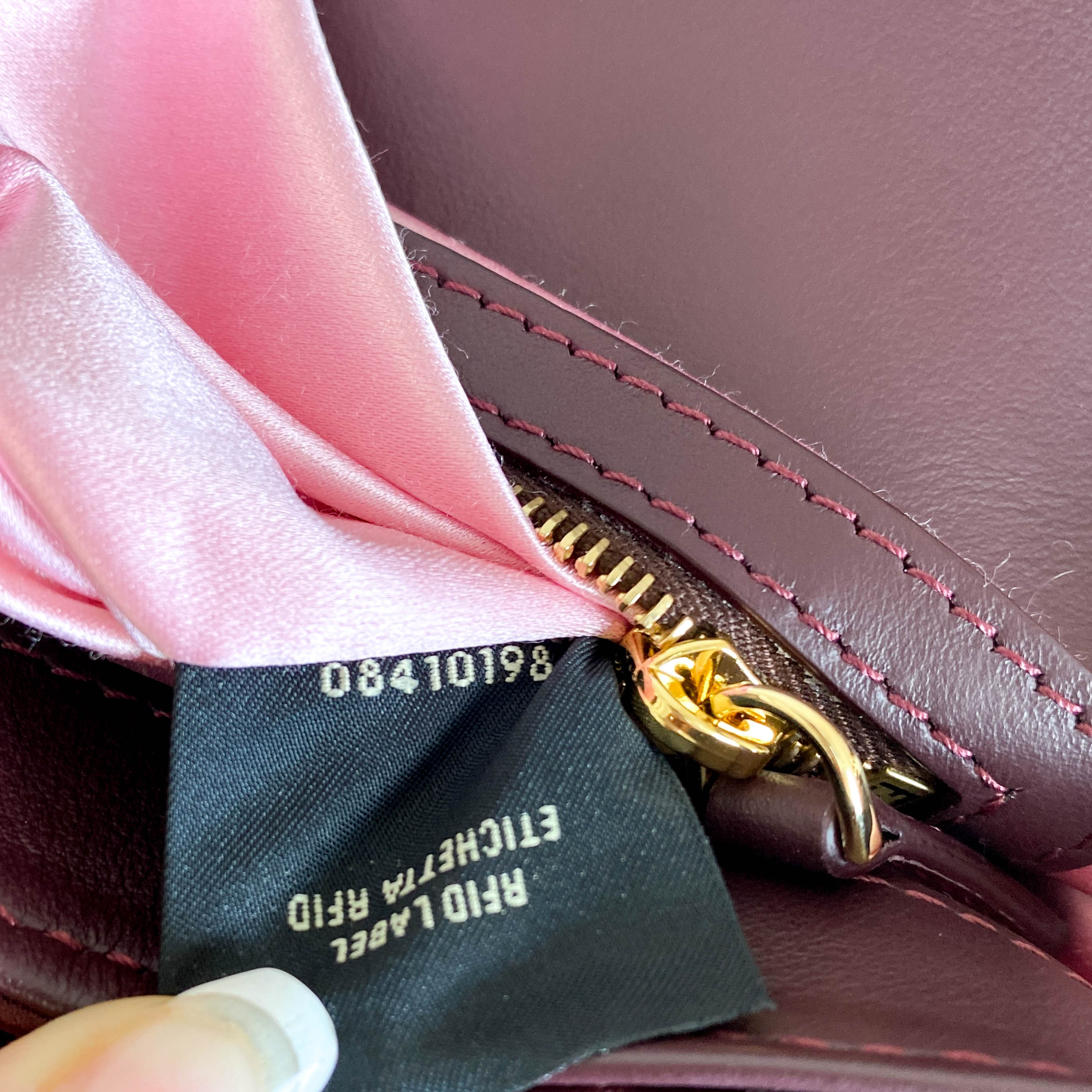 Baguette Burgundy Sequin Shoulder Bag