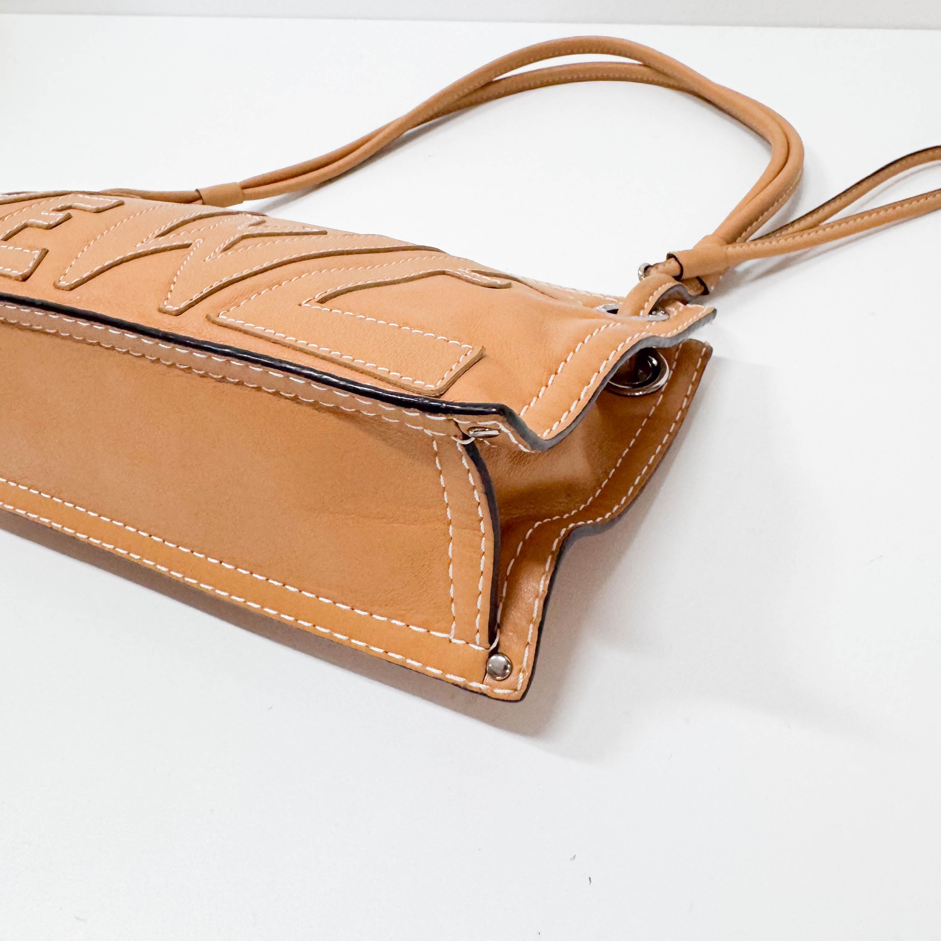 Brown Leather Shoulder Bag
