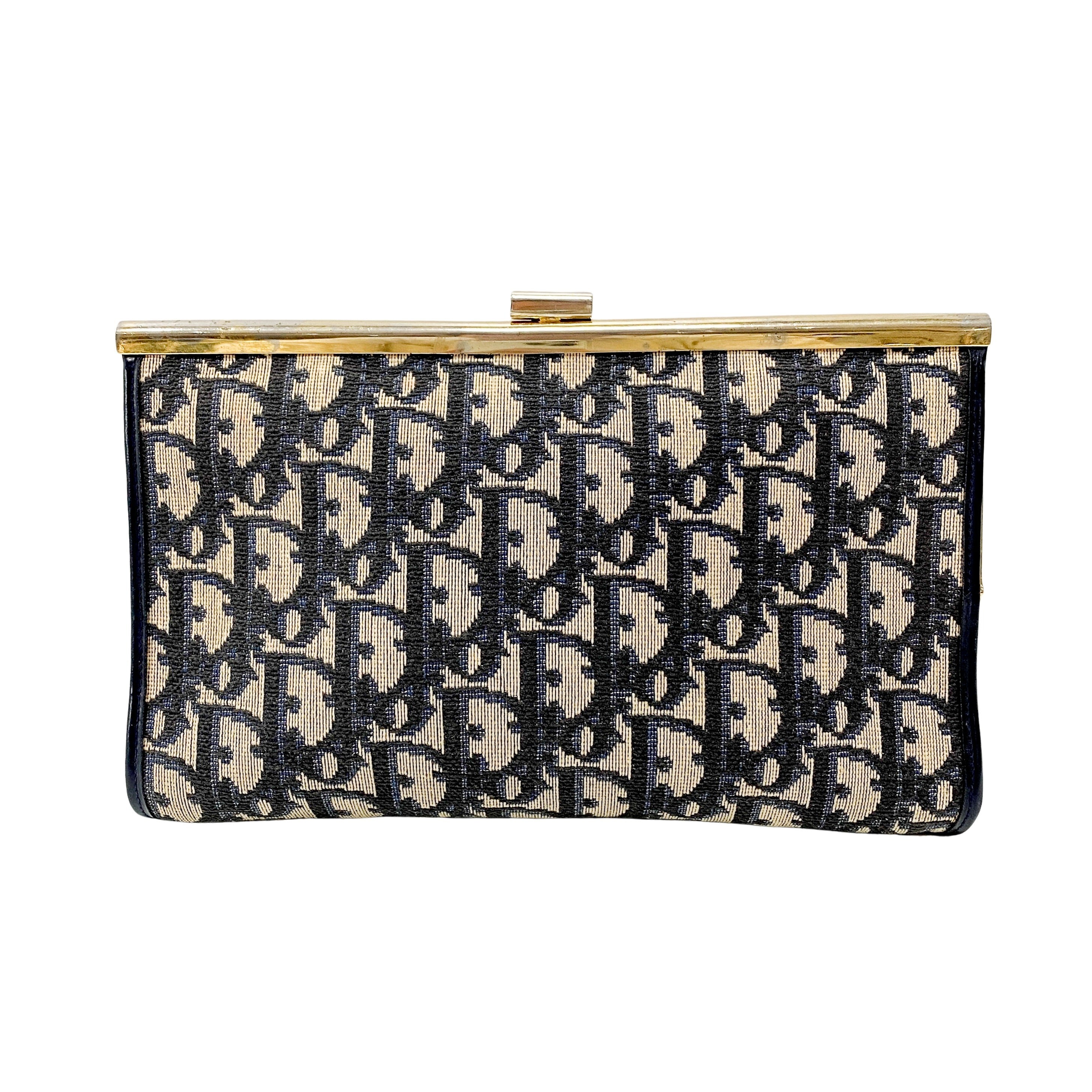 Navy Trotter Clutch Bag