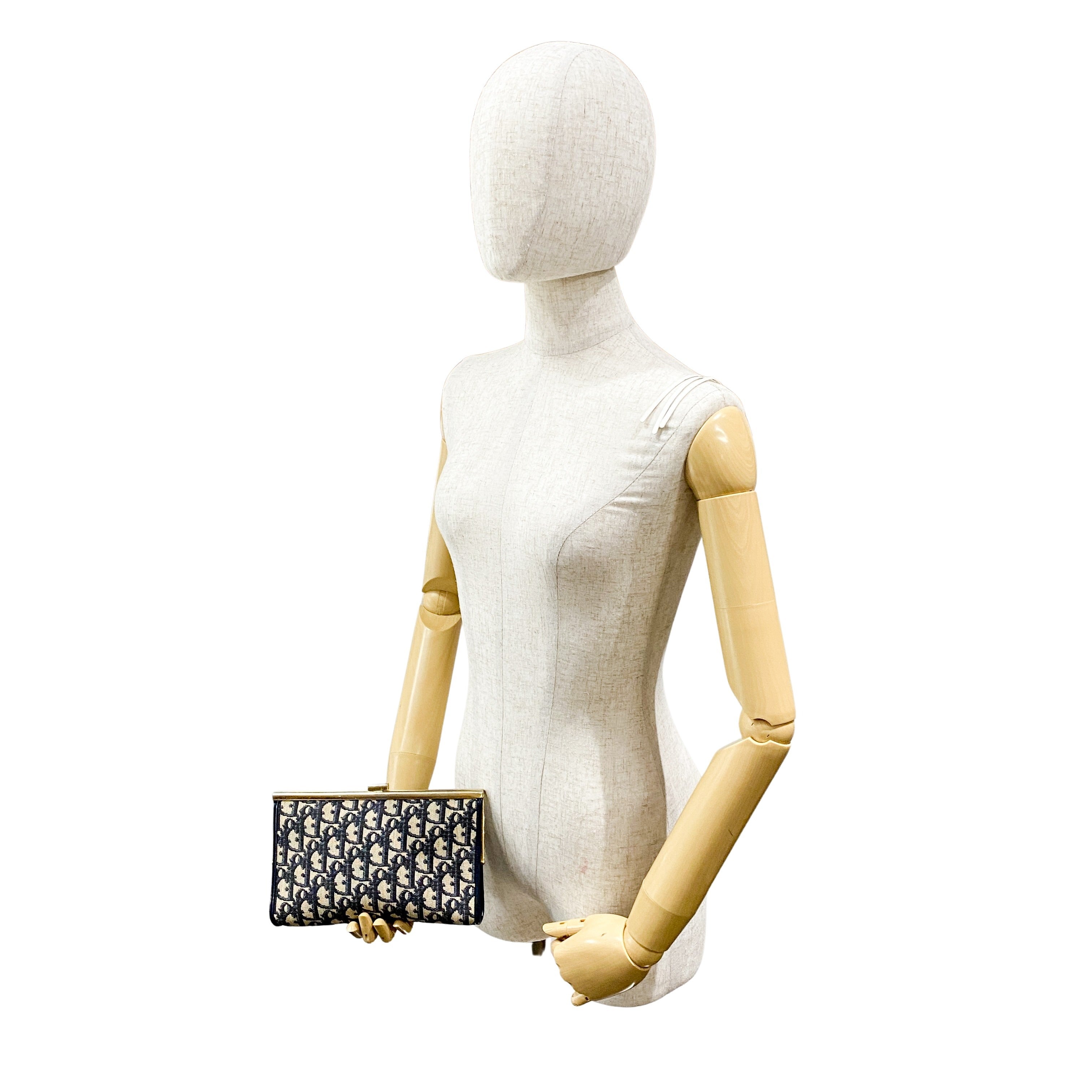 Navy Trotter Clutch Bag