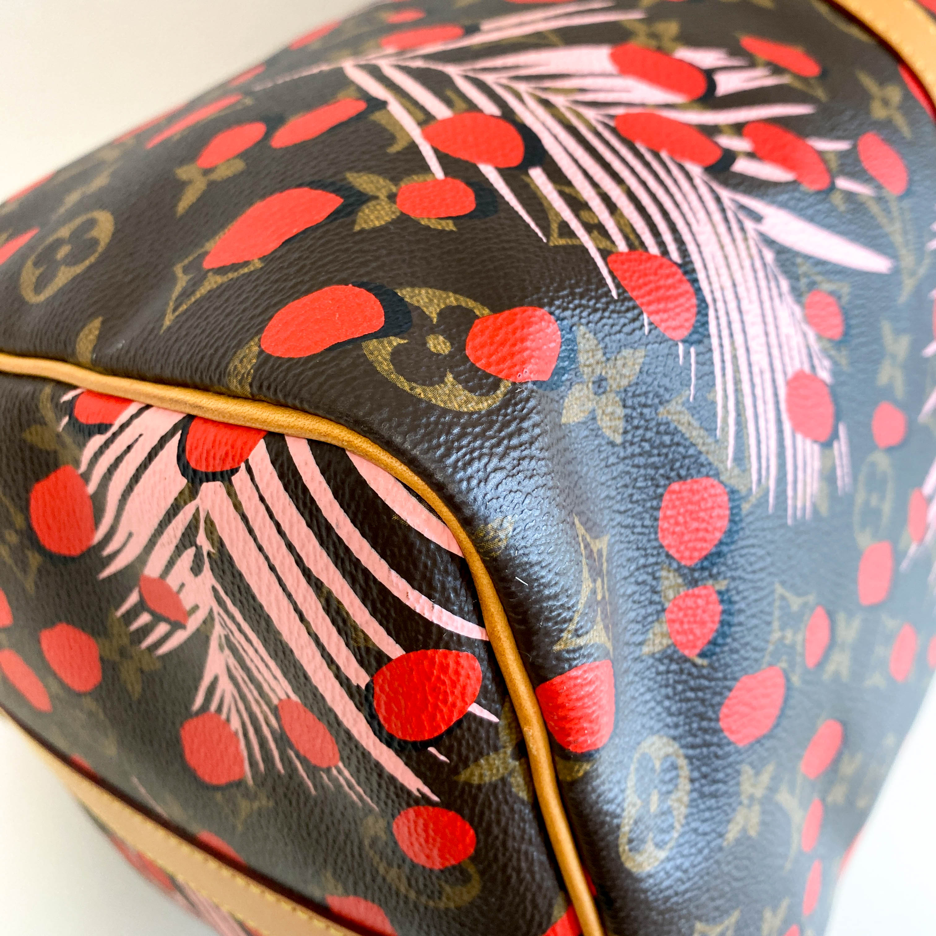 Monogram Jungle Dots Keepall Bandoulière 50 Sugar Pink Poppy