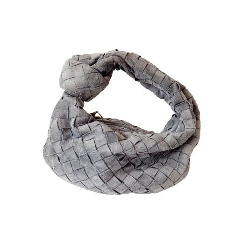 Thunder Intrecciato Suede Mini Jodie Grey