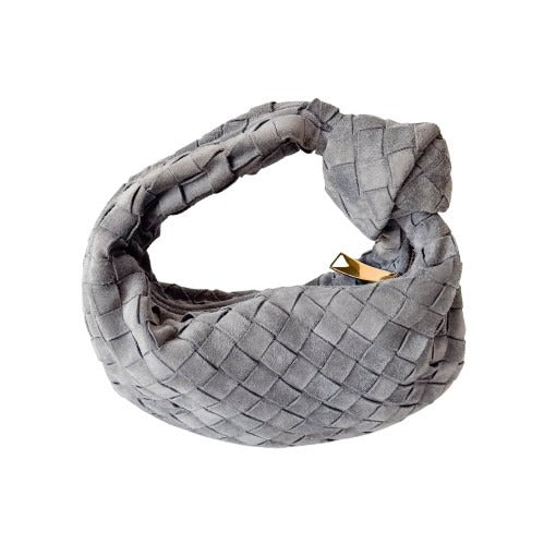 Thunder Intrecciato Suede Mini Jodie Grey