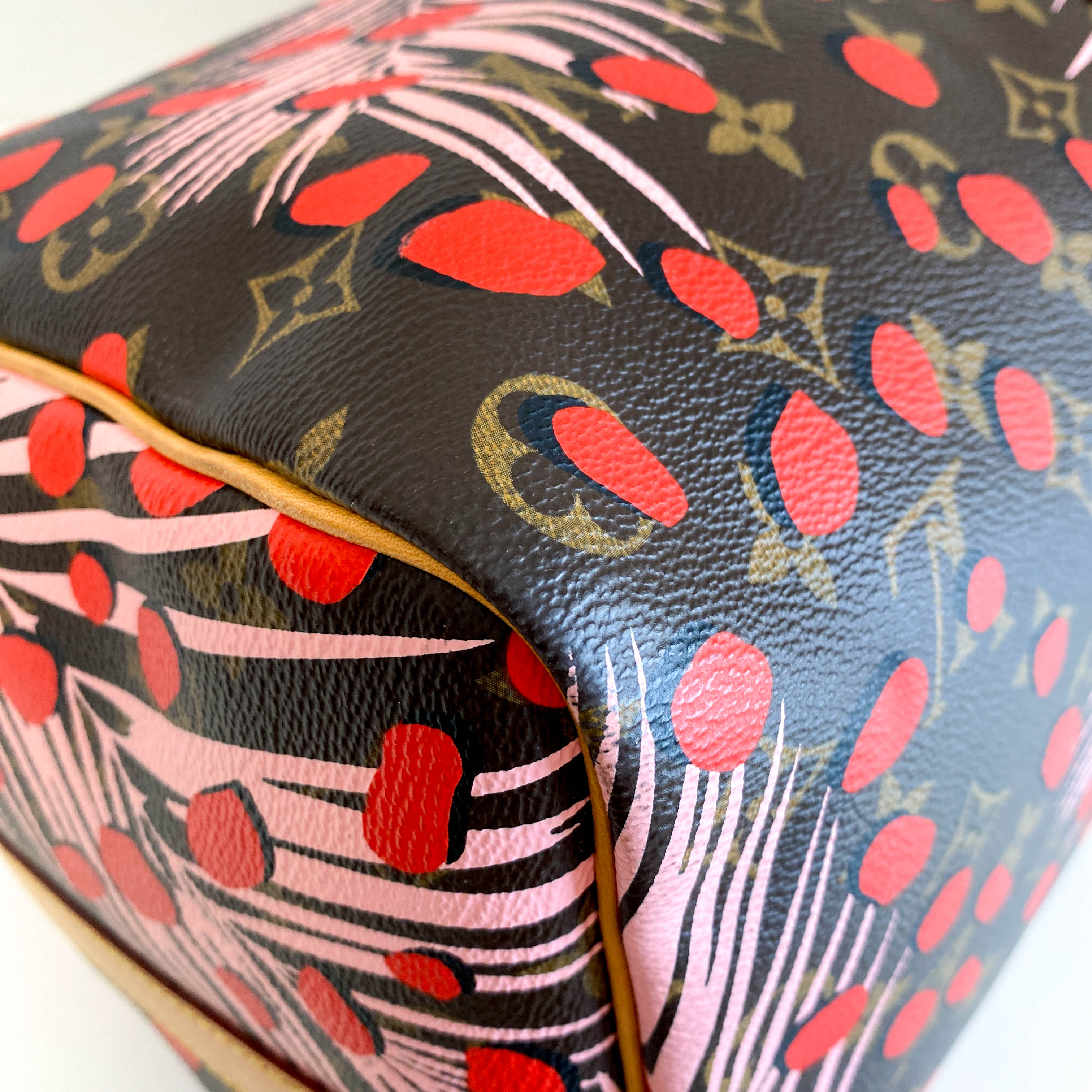 Monogram Jungle Dots Keepall Bandoulière 50 Sugar Pink Poppy