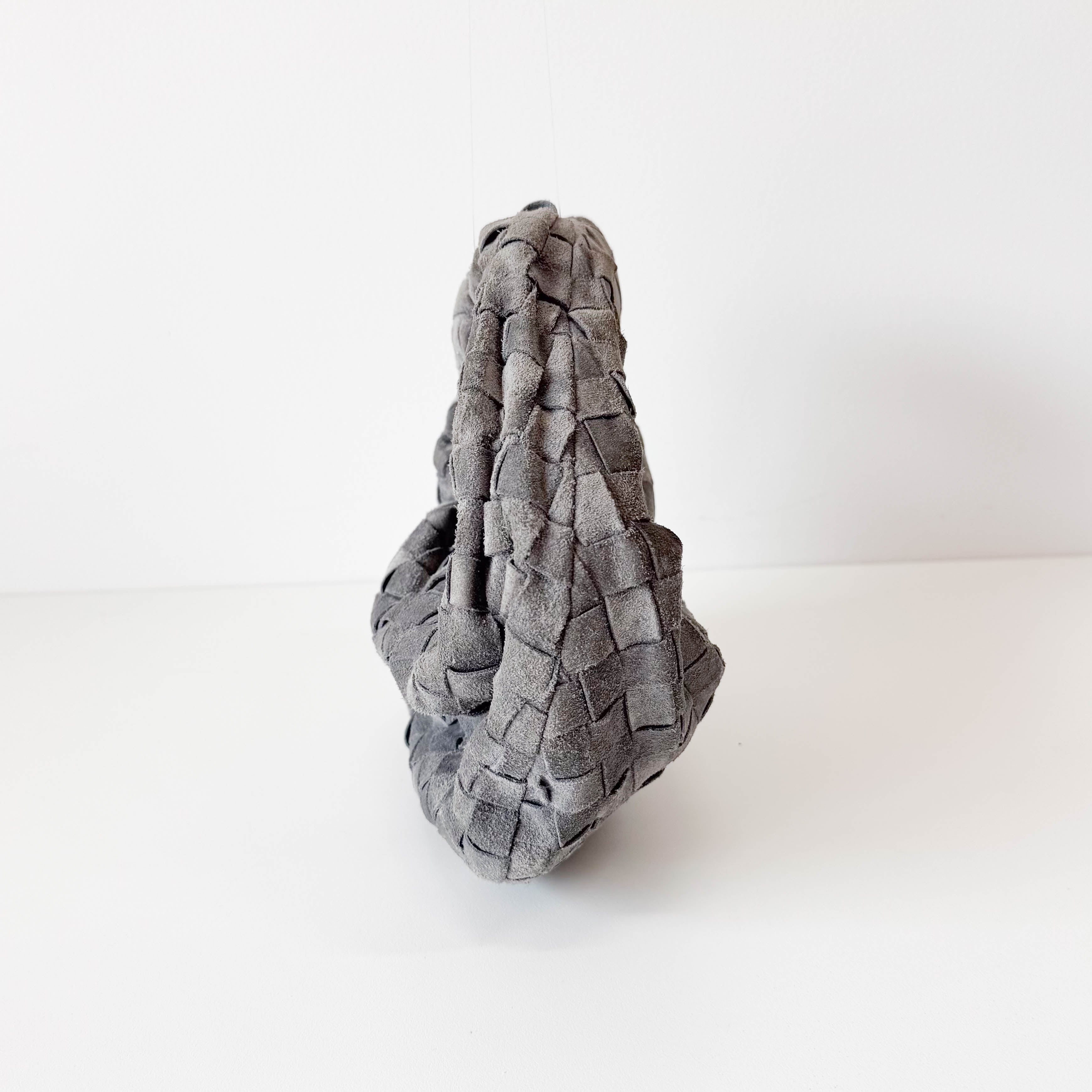 Thunder Intrecciato Suede Mini Jodie Grey