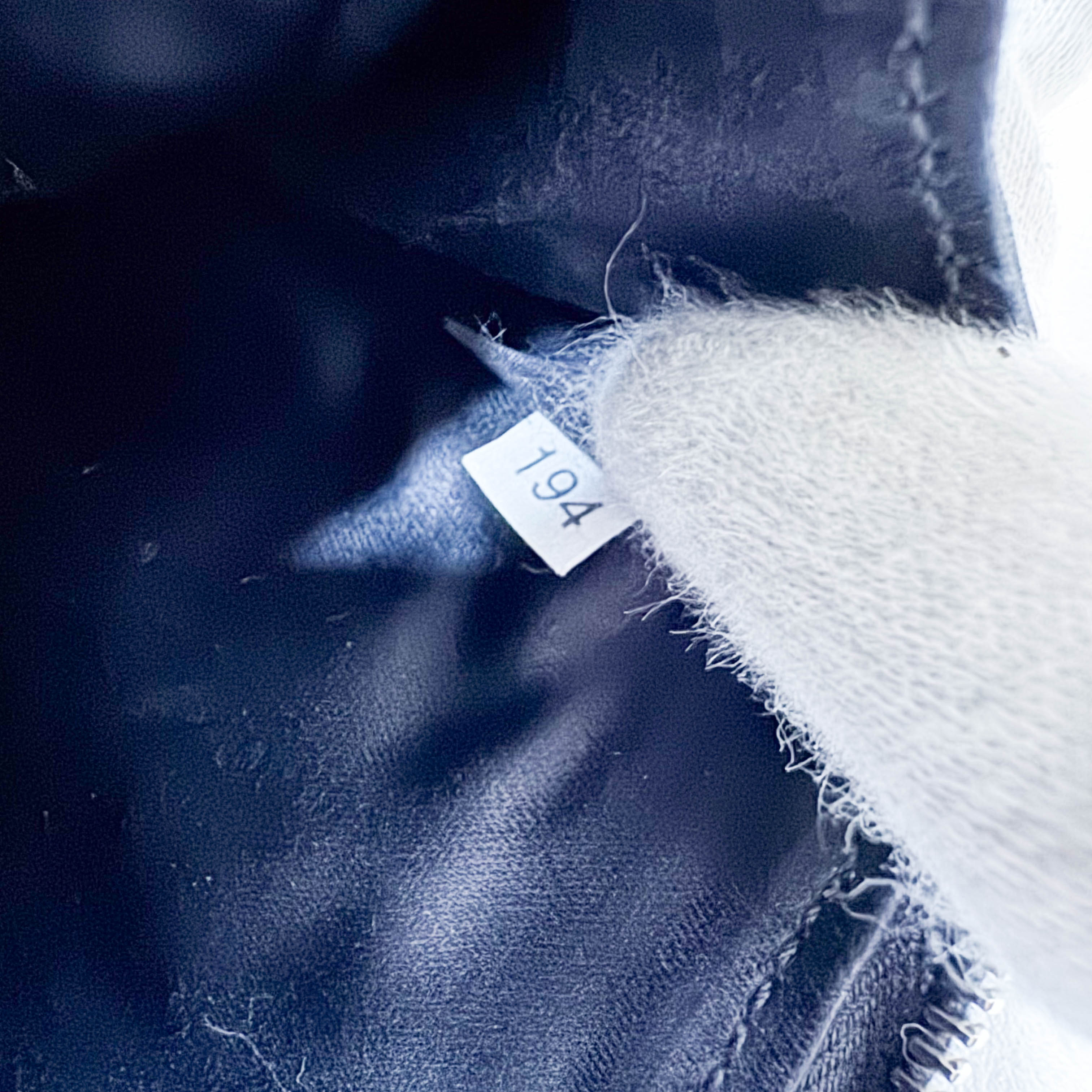 Matelassé Black Leather Clutch Bag