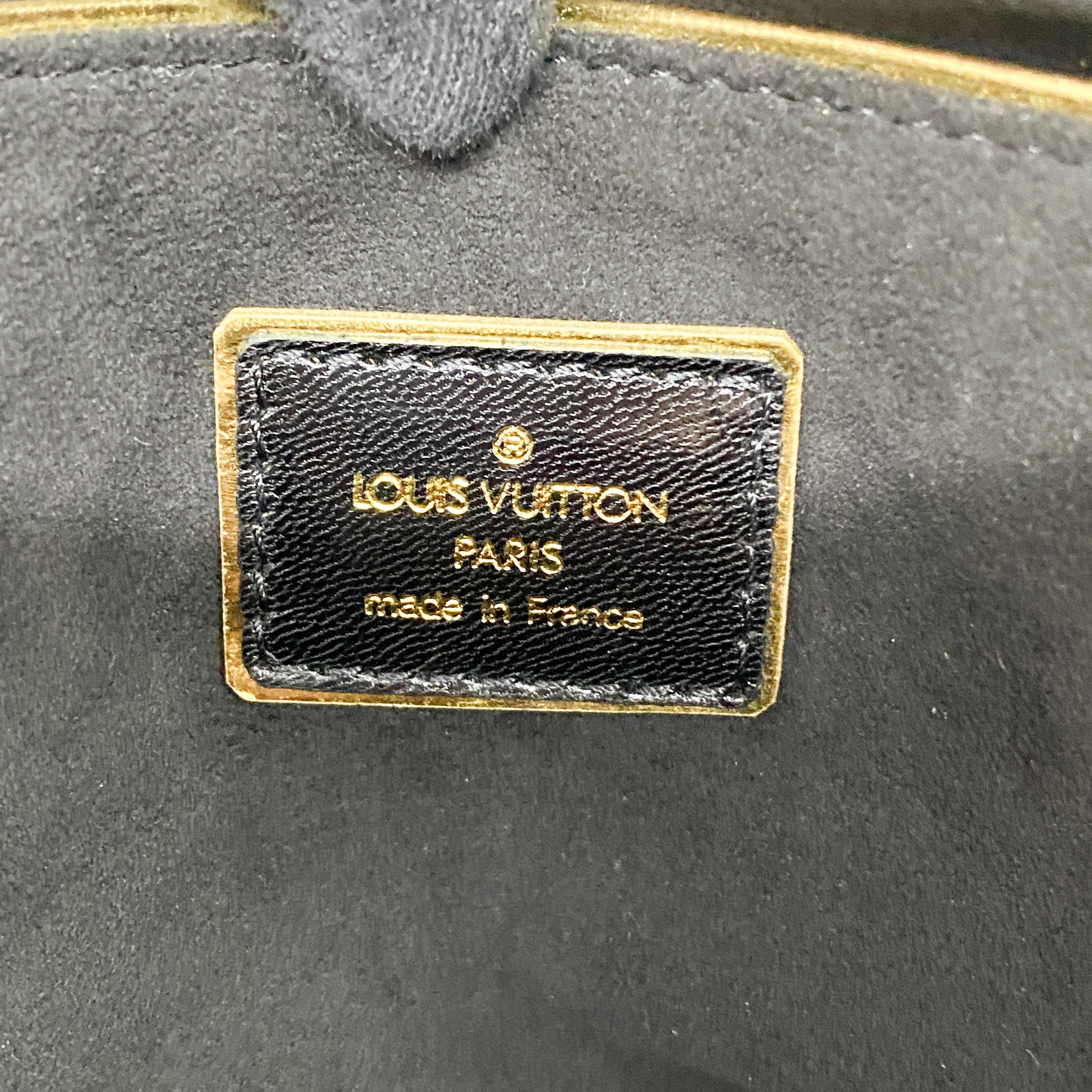 Monogram Brown Coated Canvas Leopard Print Pony Hair Two Way Bag