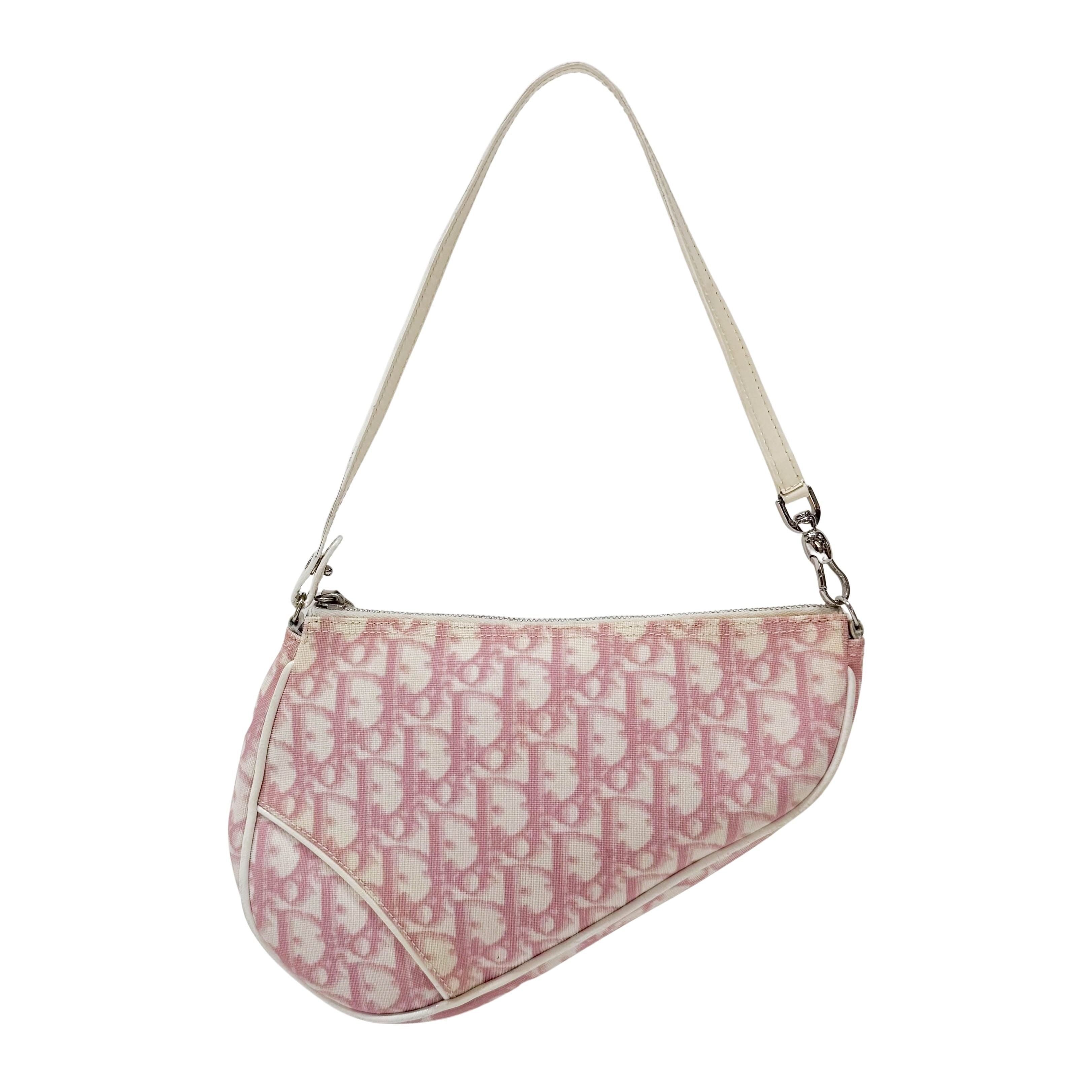 Saddle Trotter Cream Coated Canvas Shoulder Bag