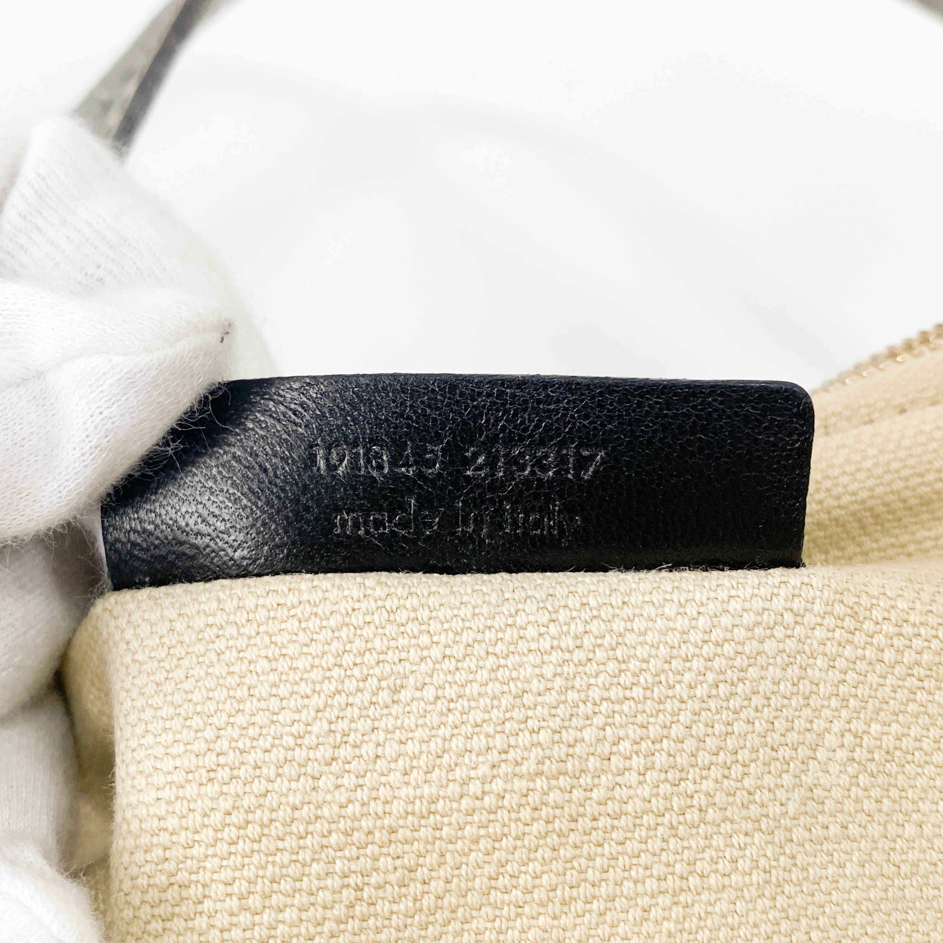 Silver Leather Tote Bag