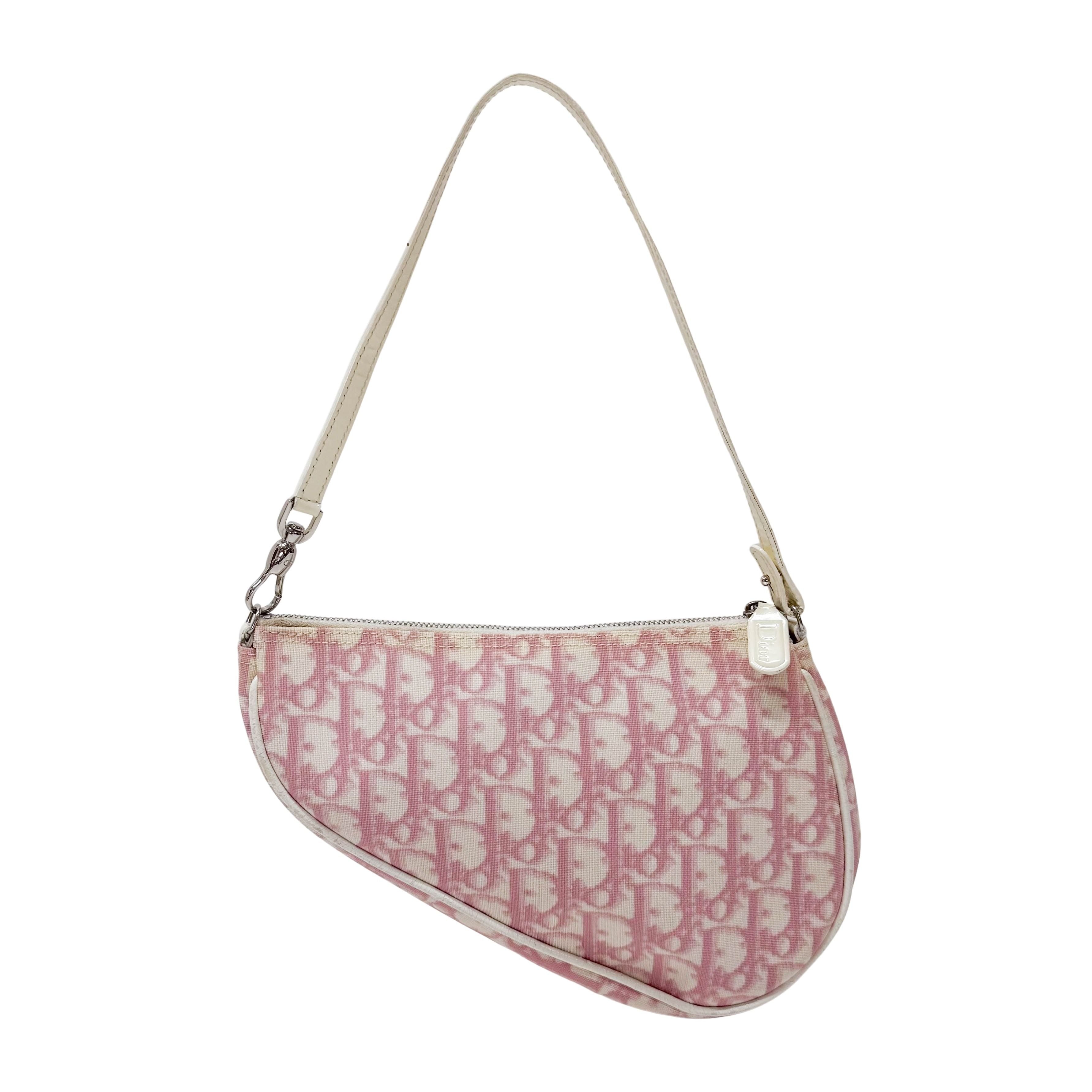 Saddle Trotter Cream Coated Canvas Shoulder Bag