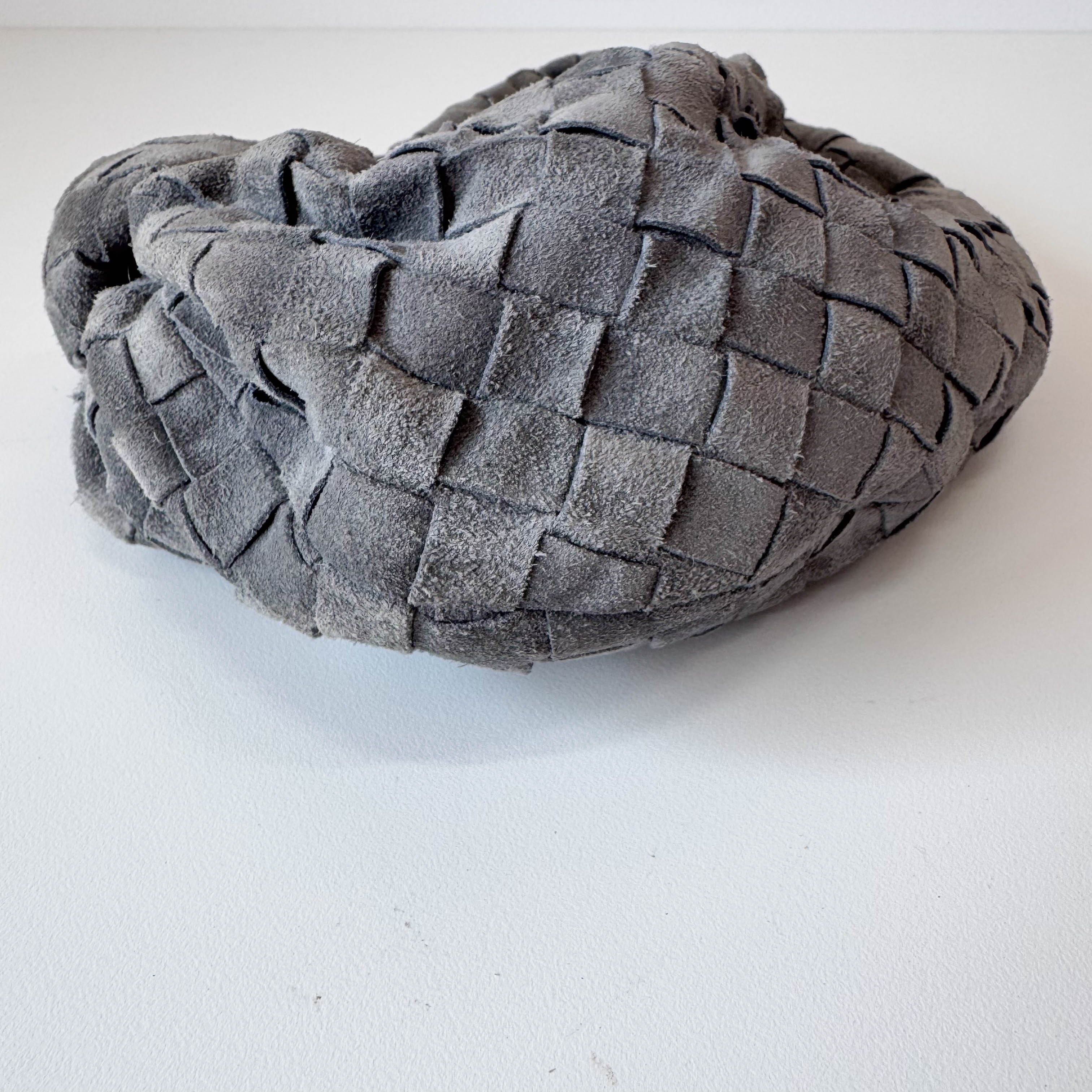 Thunder Intrecciato Suede Mini Jodie Grey