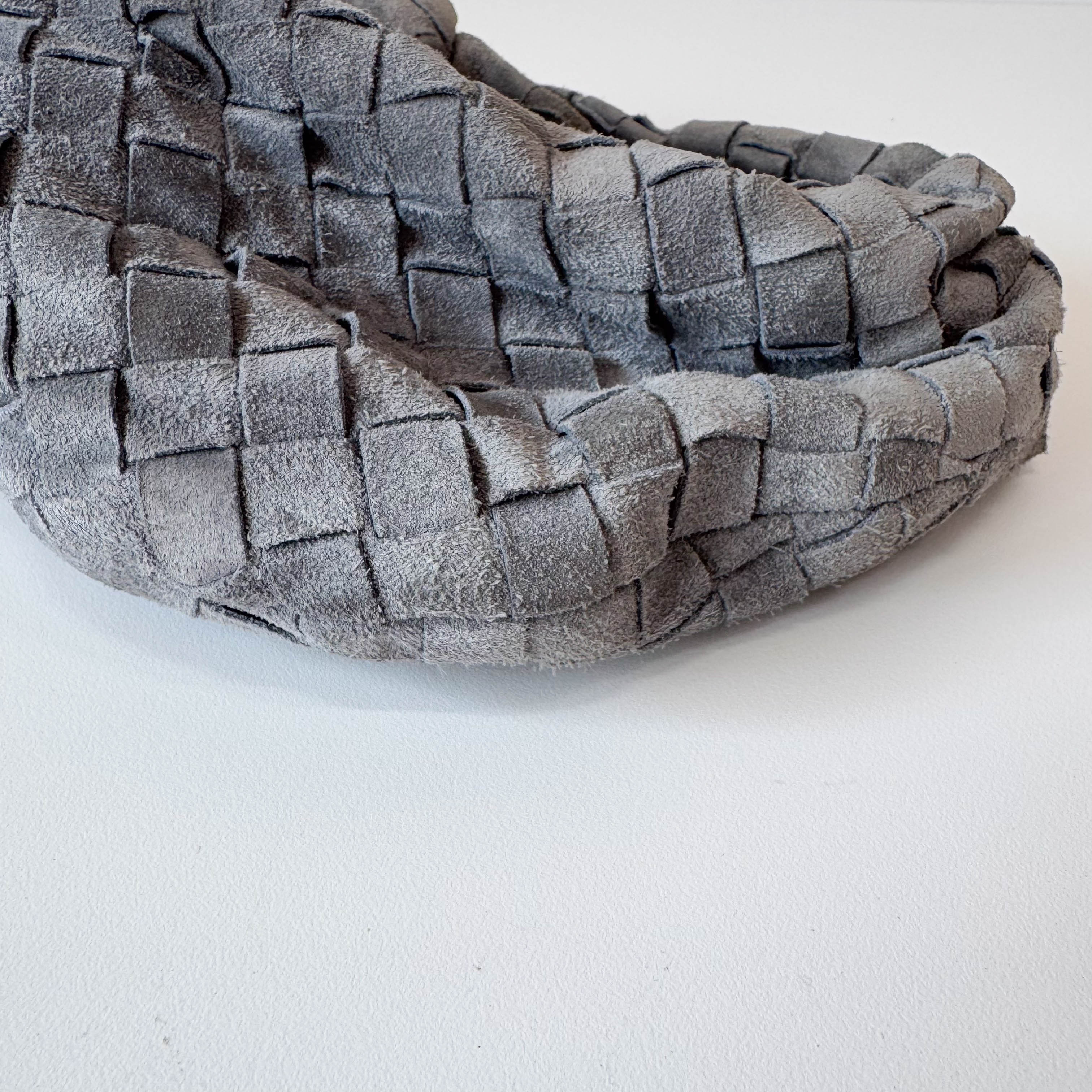 Thunder Intrecciato Suede Mini Jodie Grey