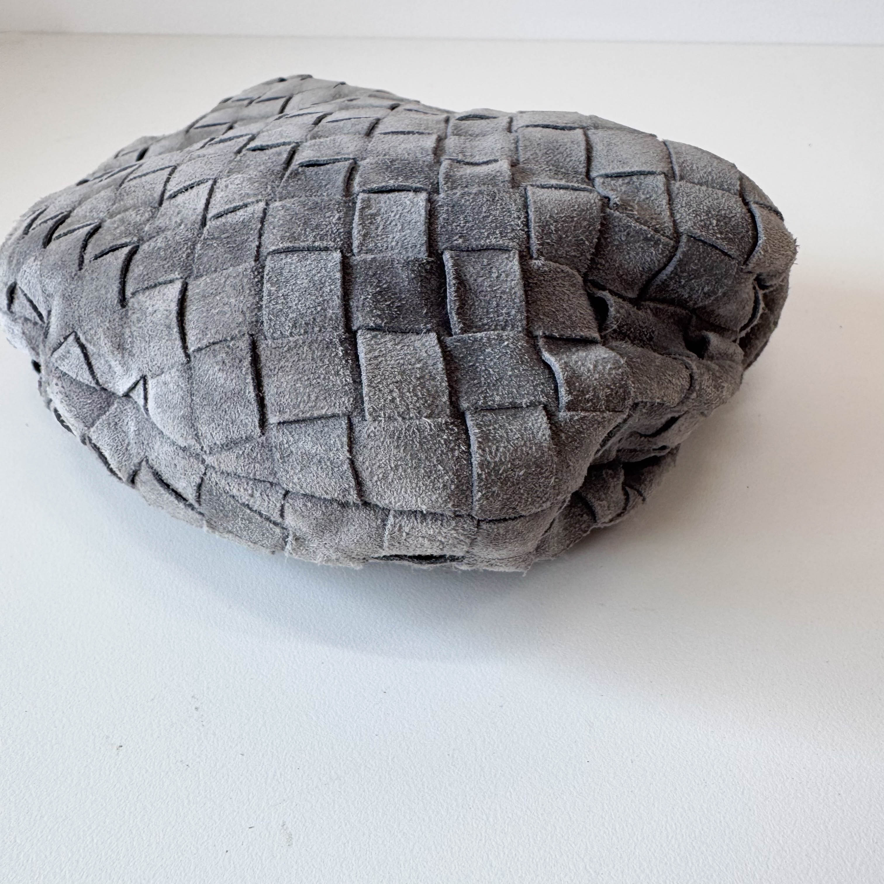 Thunder Intrecciato Suede Mini Jodie Grey