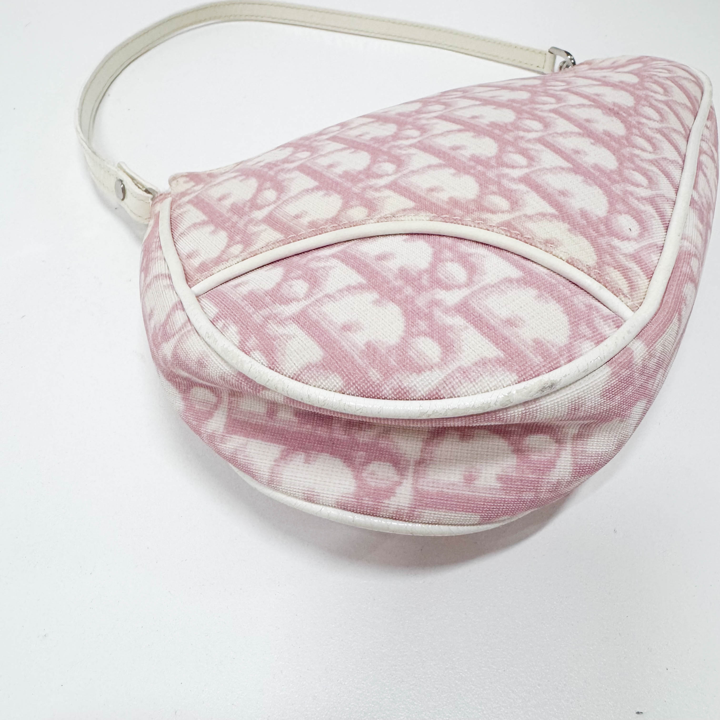 Saddle Trotter Cream Coated Canvas Shoulder Bag