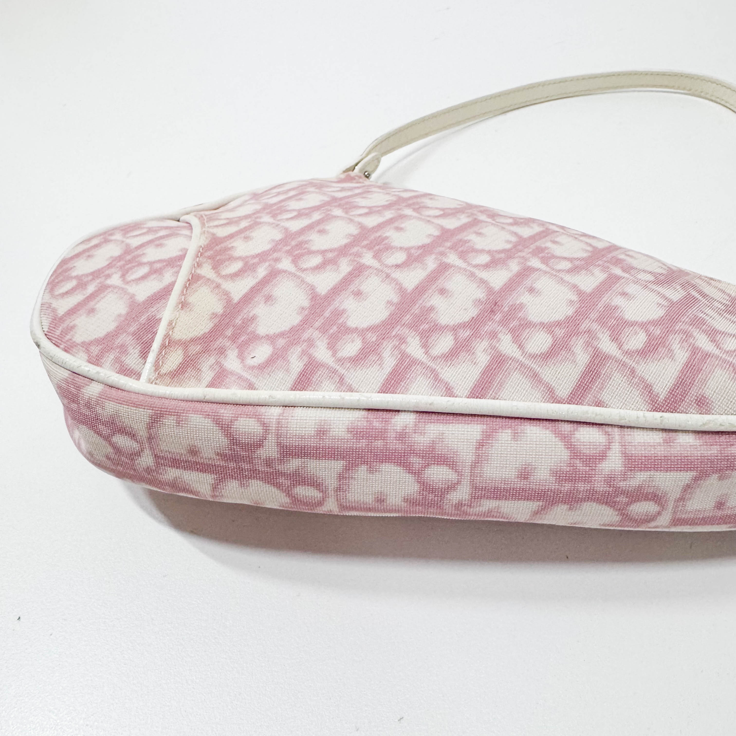 Saddle Trotter Cream Coated Canvas Shoulder Bag