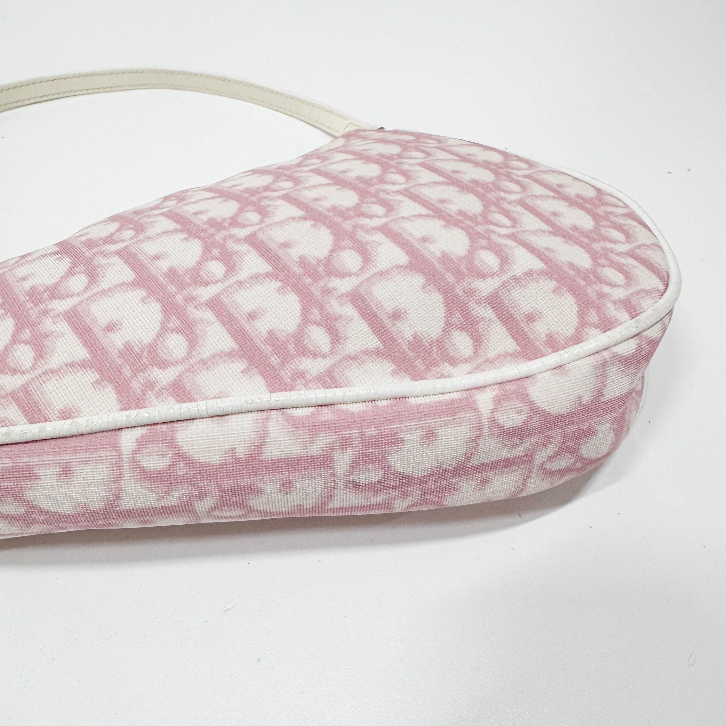 Saddle Trotter Cream Coated Canvas Shoulder Bag