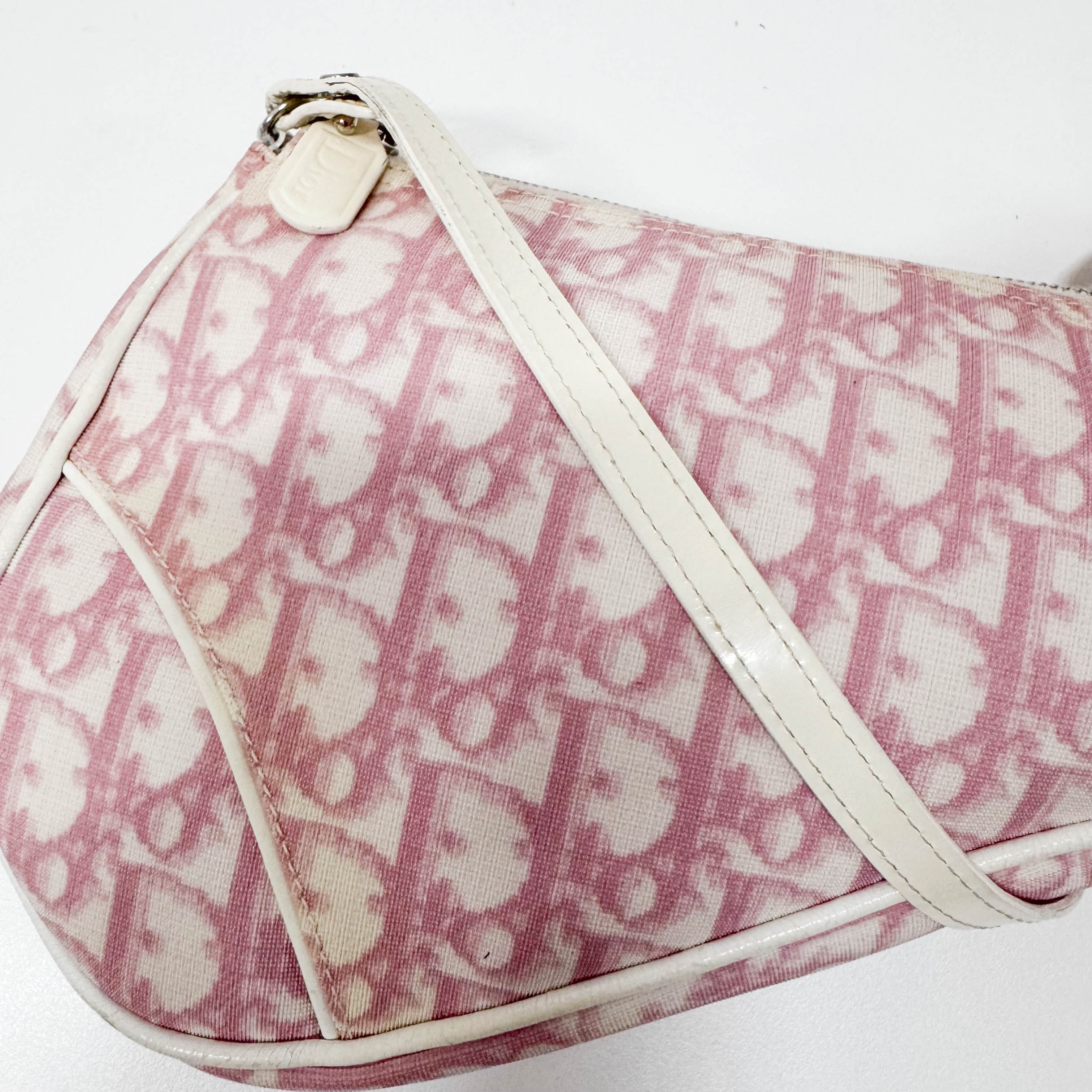 Saddle Trotter Cream Coated Canvas Shoulder Bag