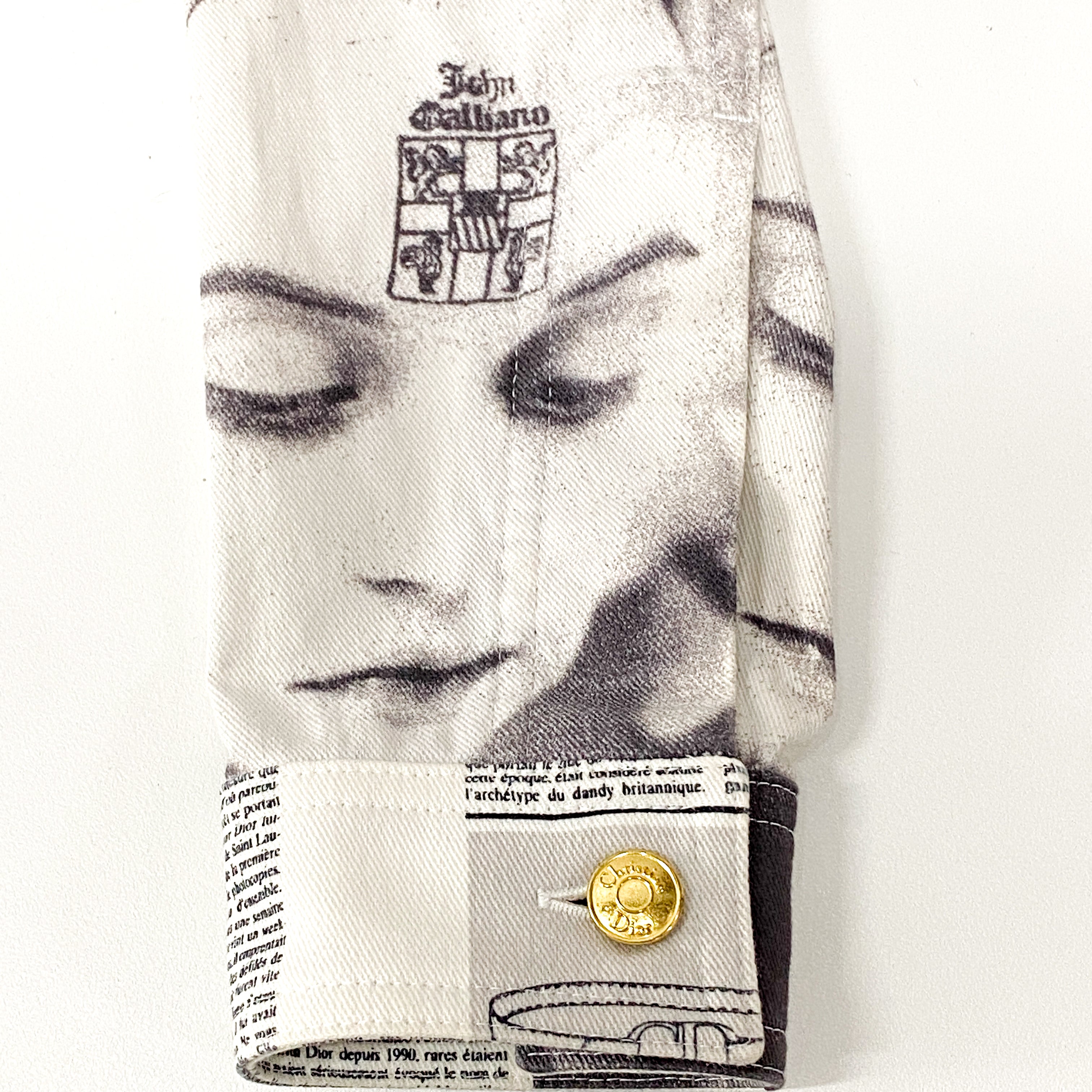 Fall 2000 Newspaper Jacket White by John Galliano