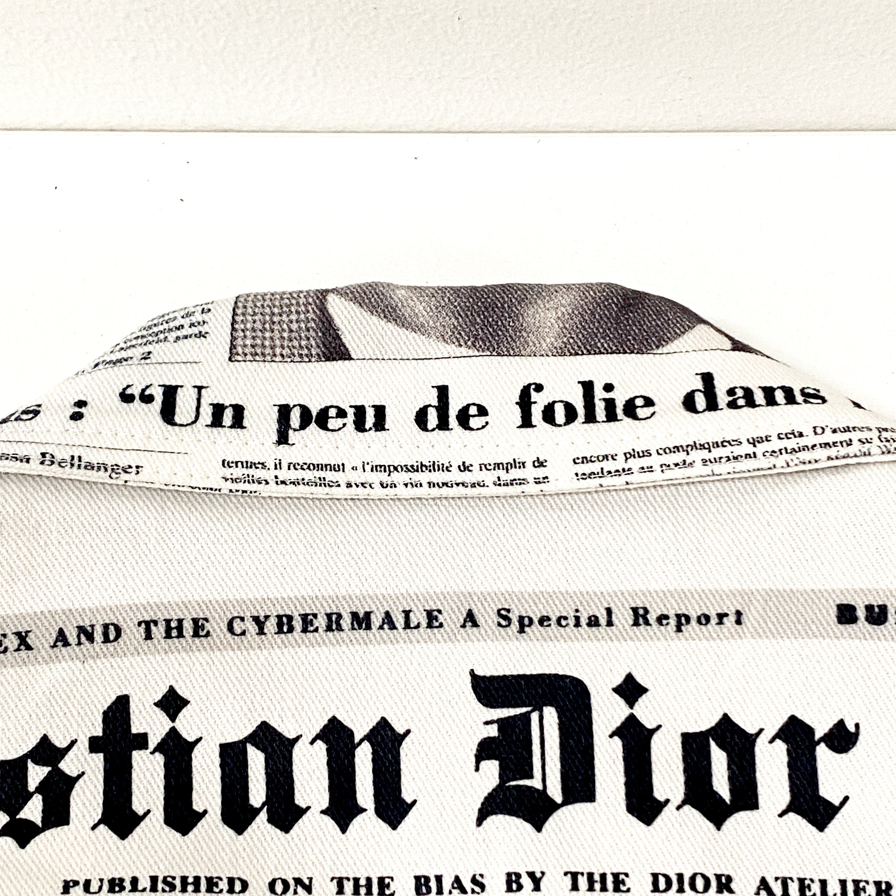 Fall 2000 Newspaper Jacket White by John Galliano