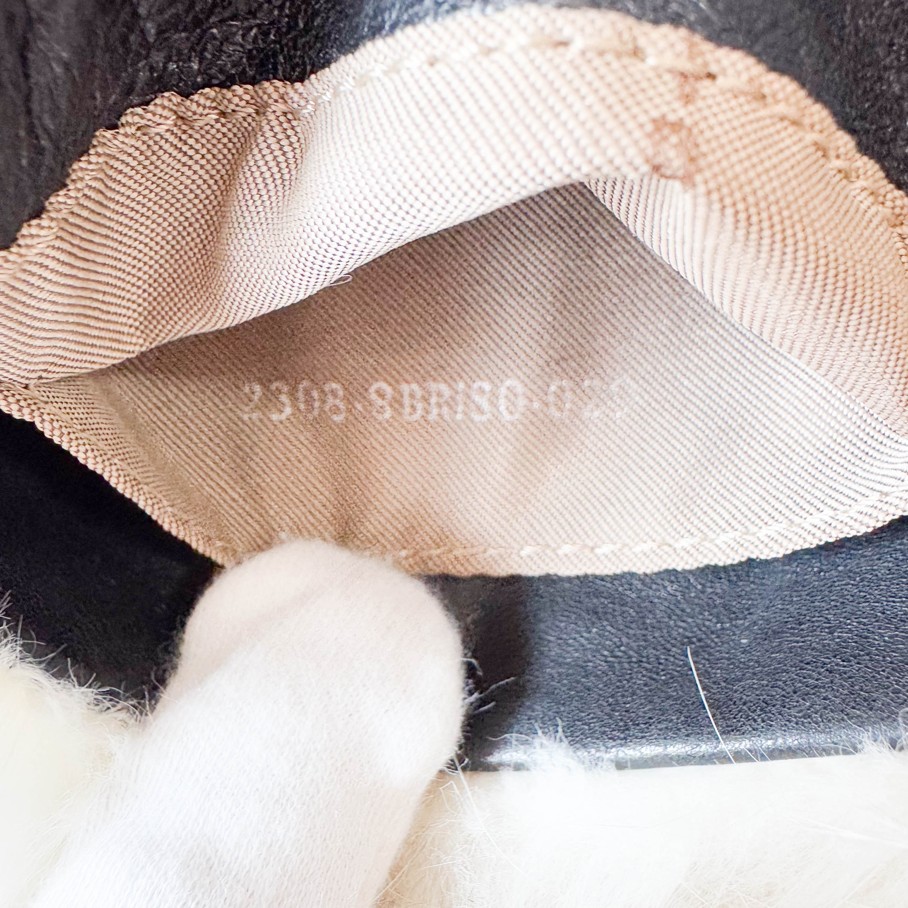 Mini Mamma Baguette White Fur Shoulder Bag