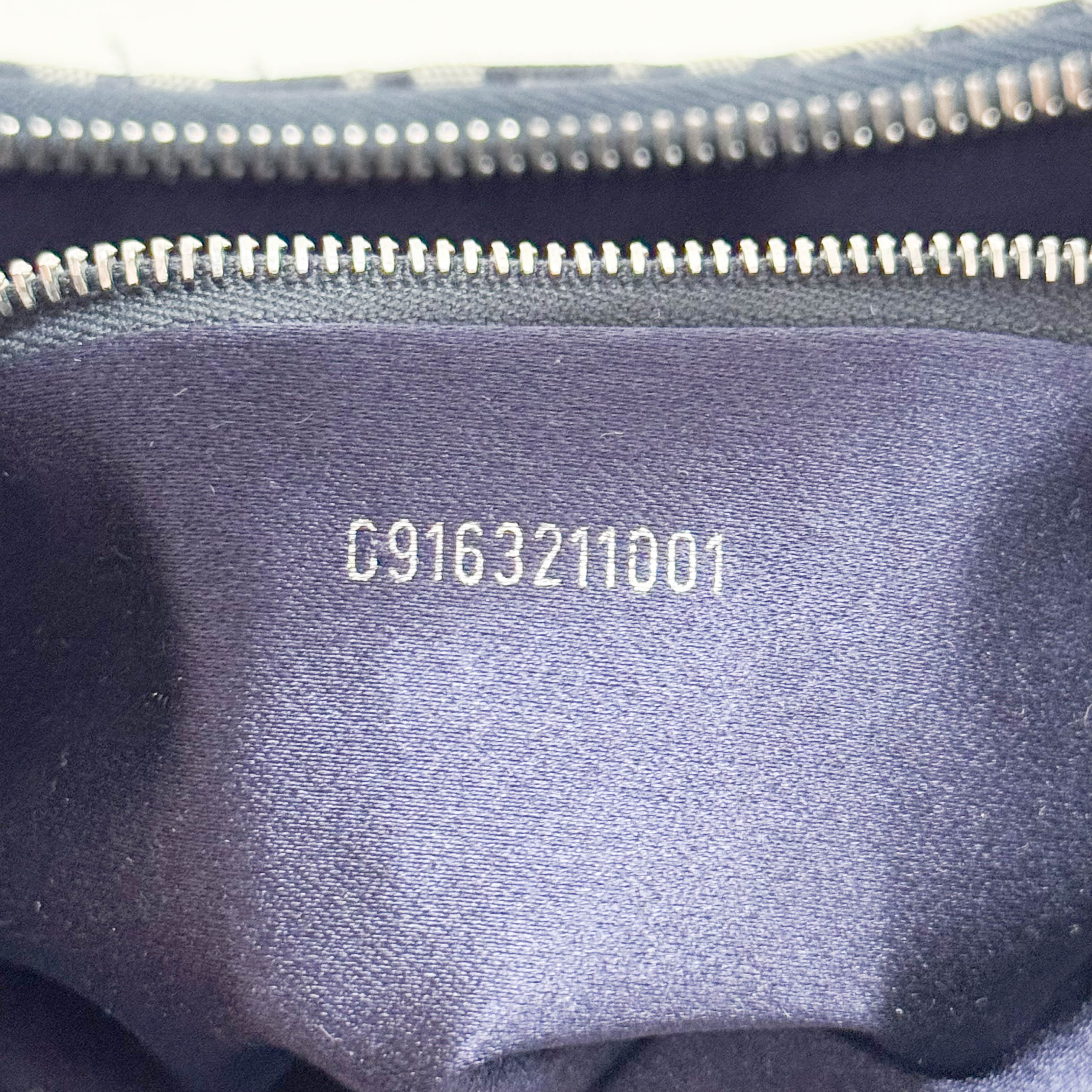 Zucchino Croissant Grey Canvas Shoulder Bag