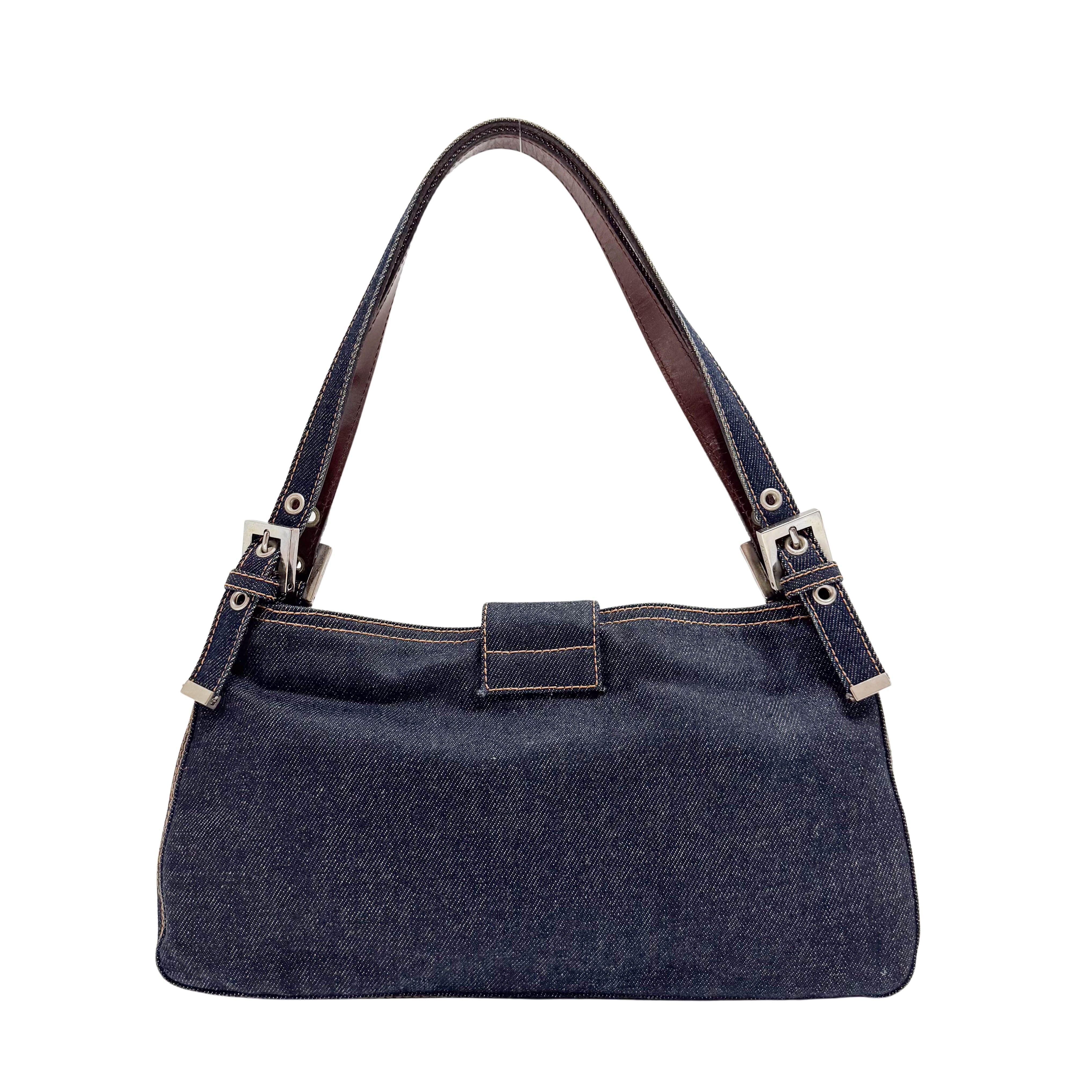 Blue Denim Shoulder Bag