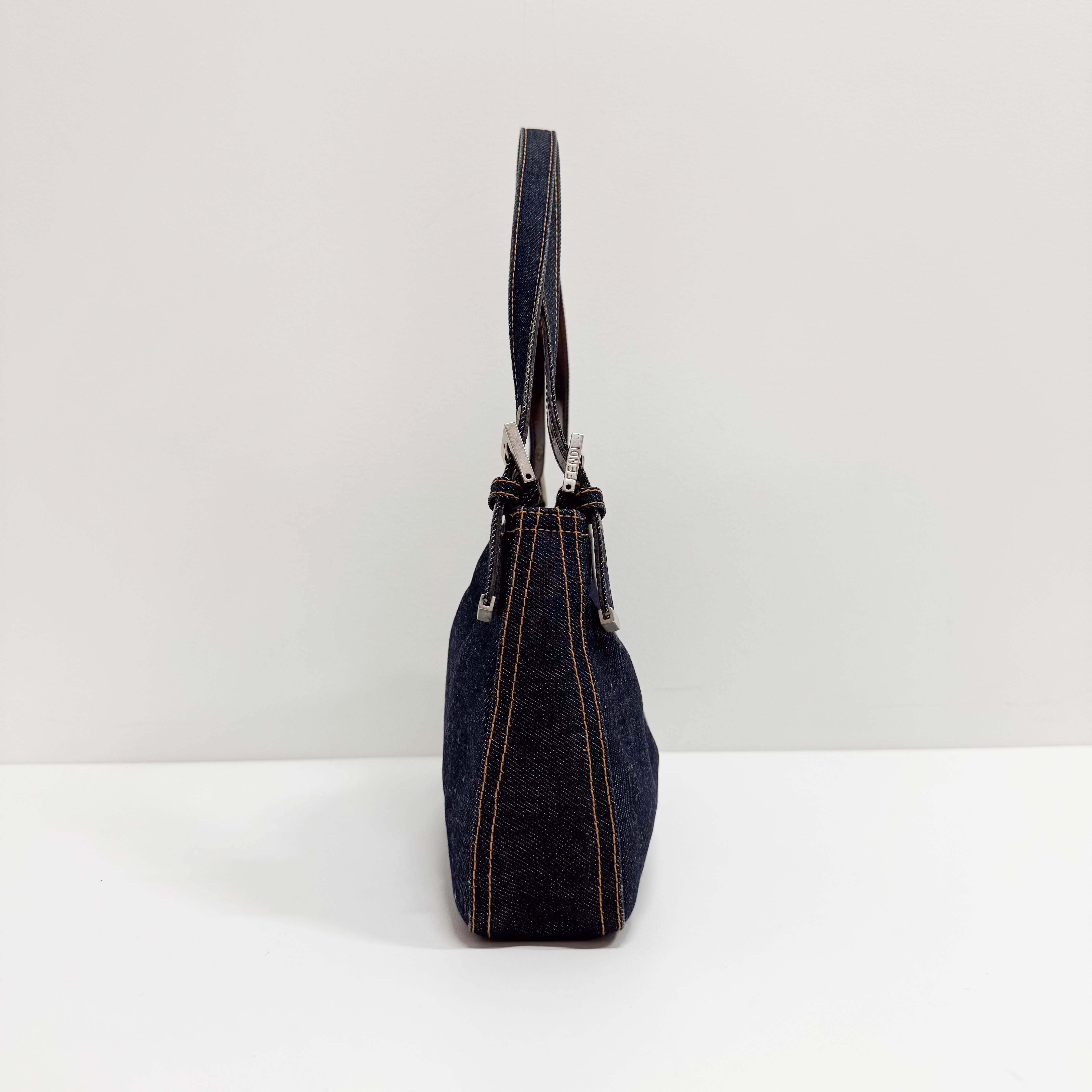 Blue Denim Shoulder Bag