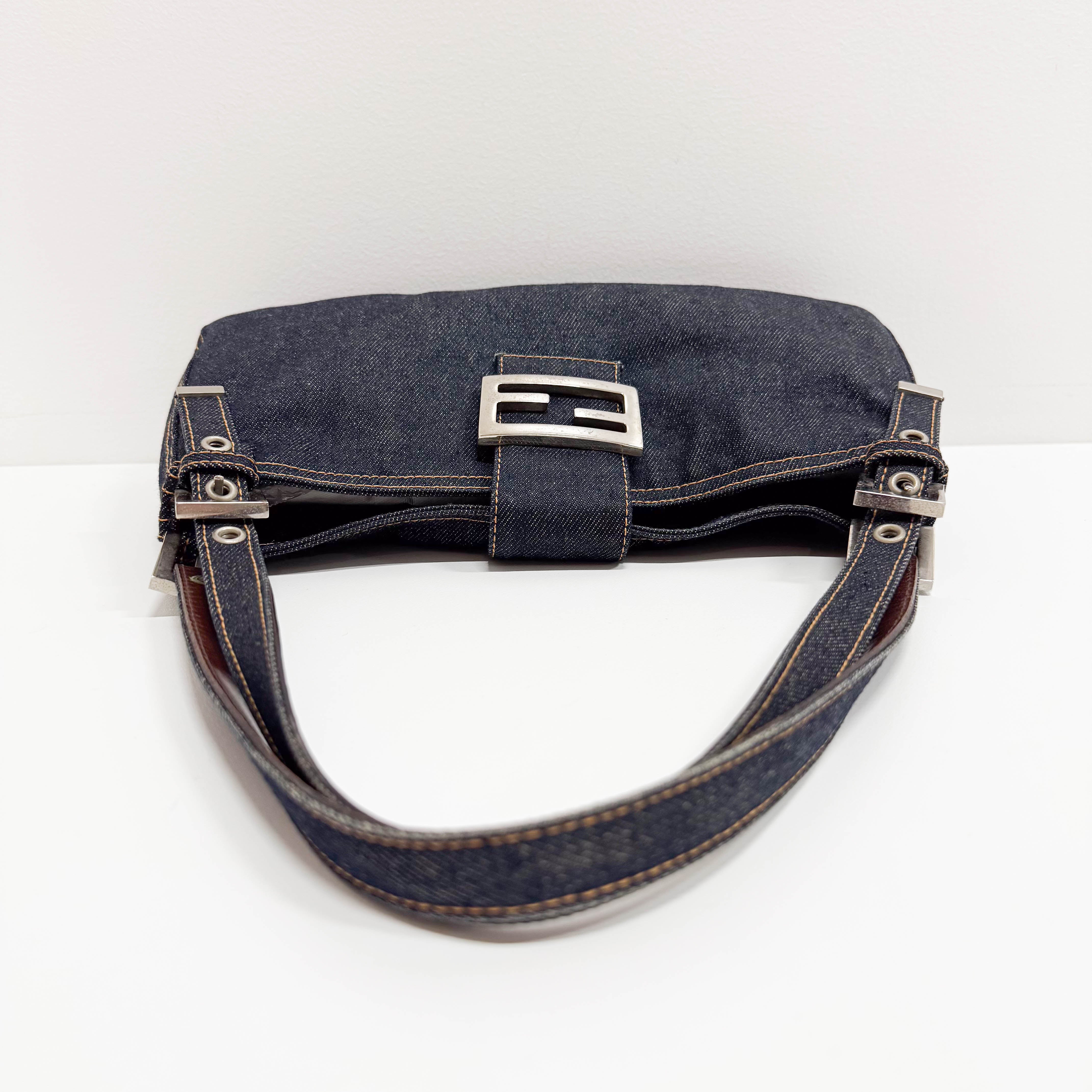 Blue Denim Shoulder Bag