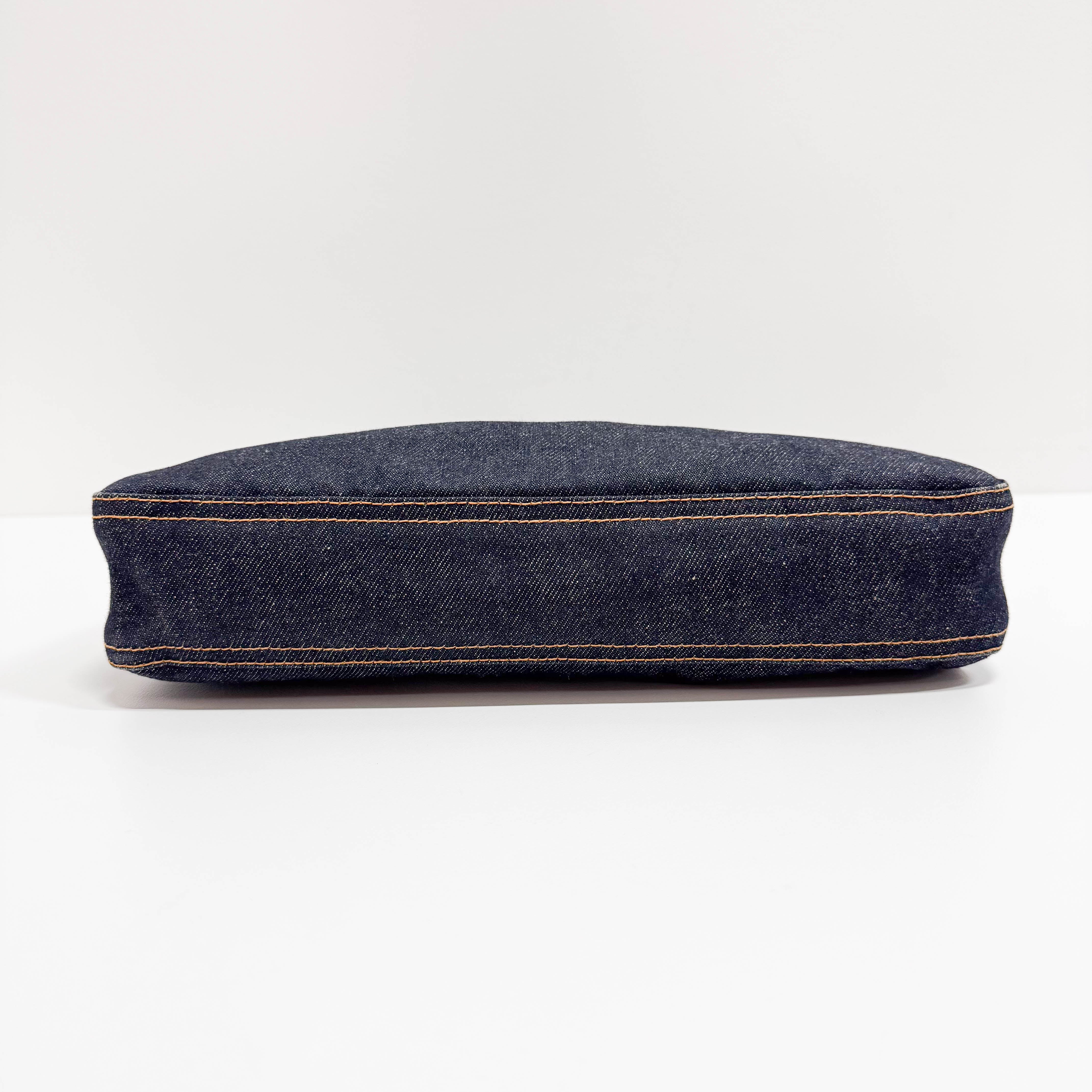 Blue Denim Shoulder Bag