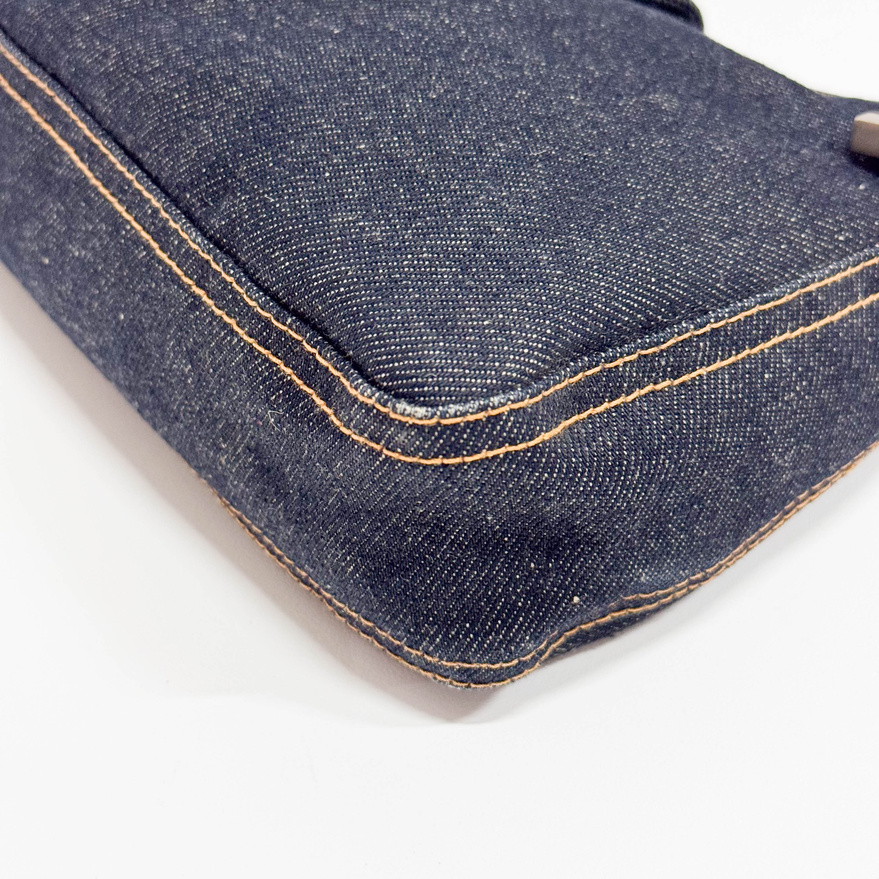 Blue Denim Shoulder Bag