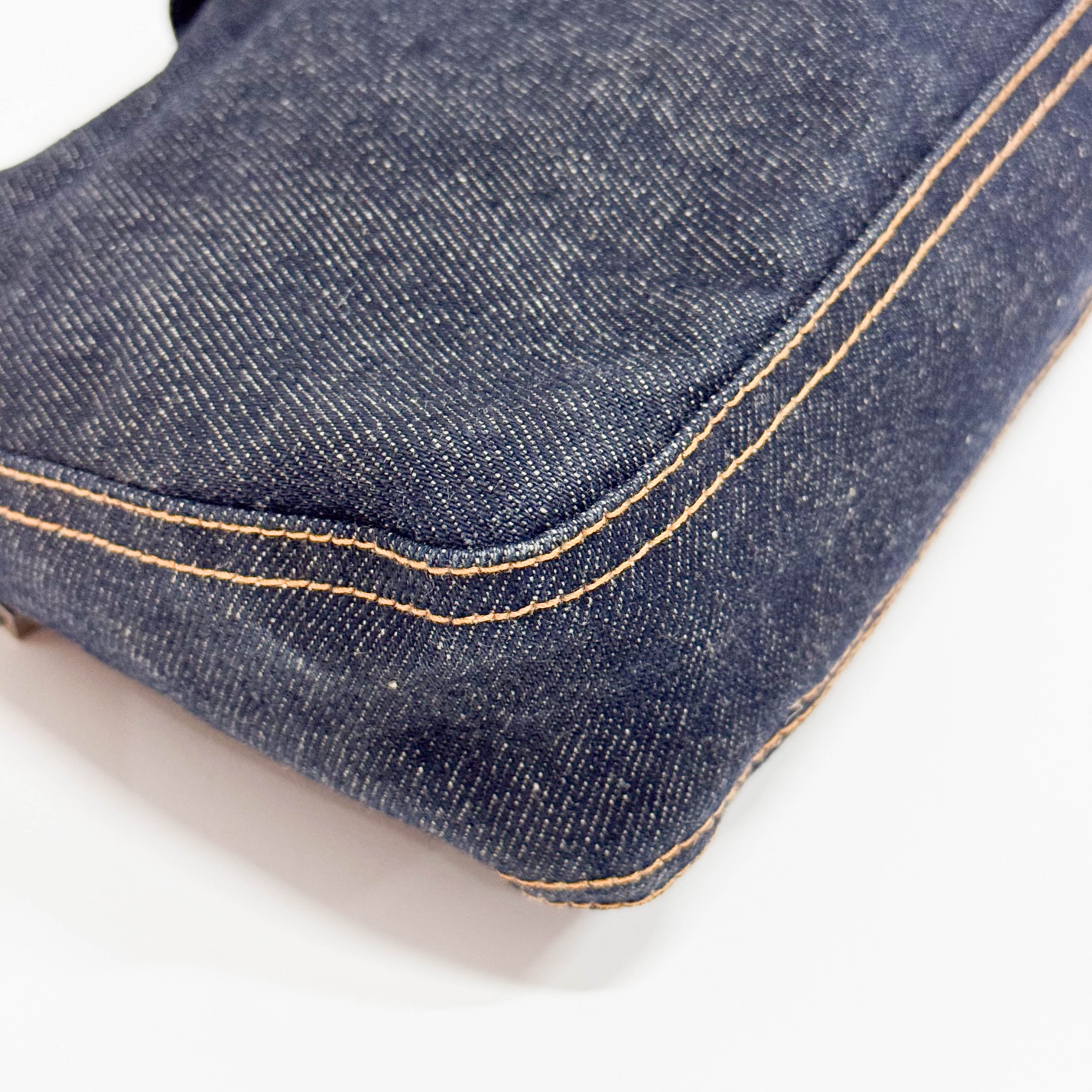 Blue Denim Shoulder Bag