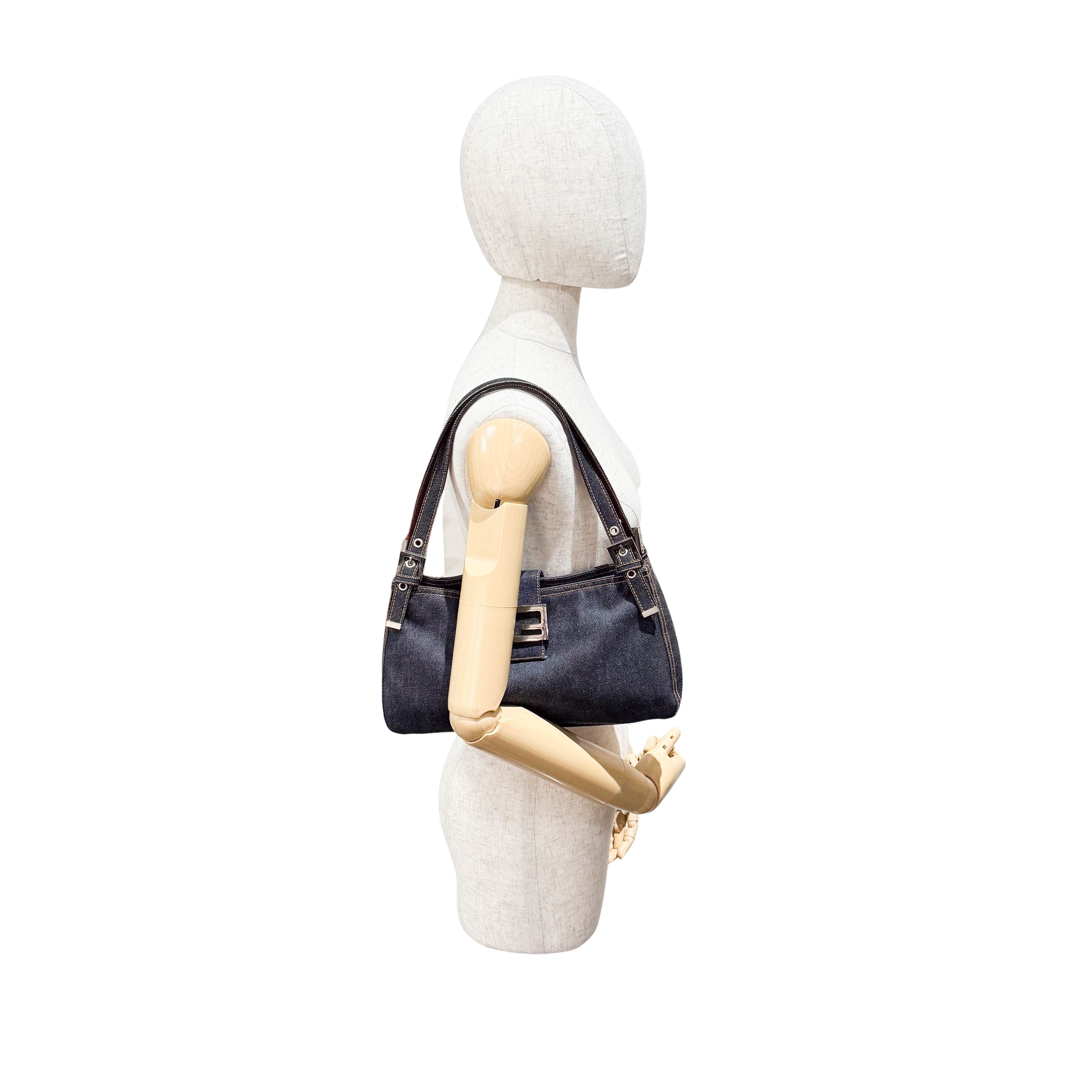 Blue Denim Shoulder Bag