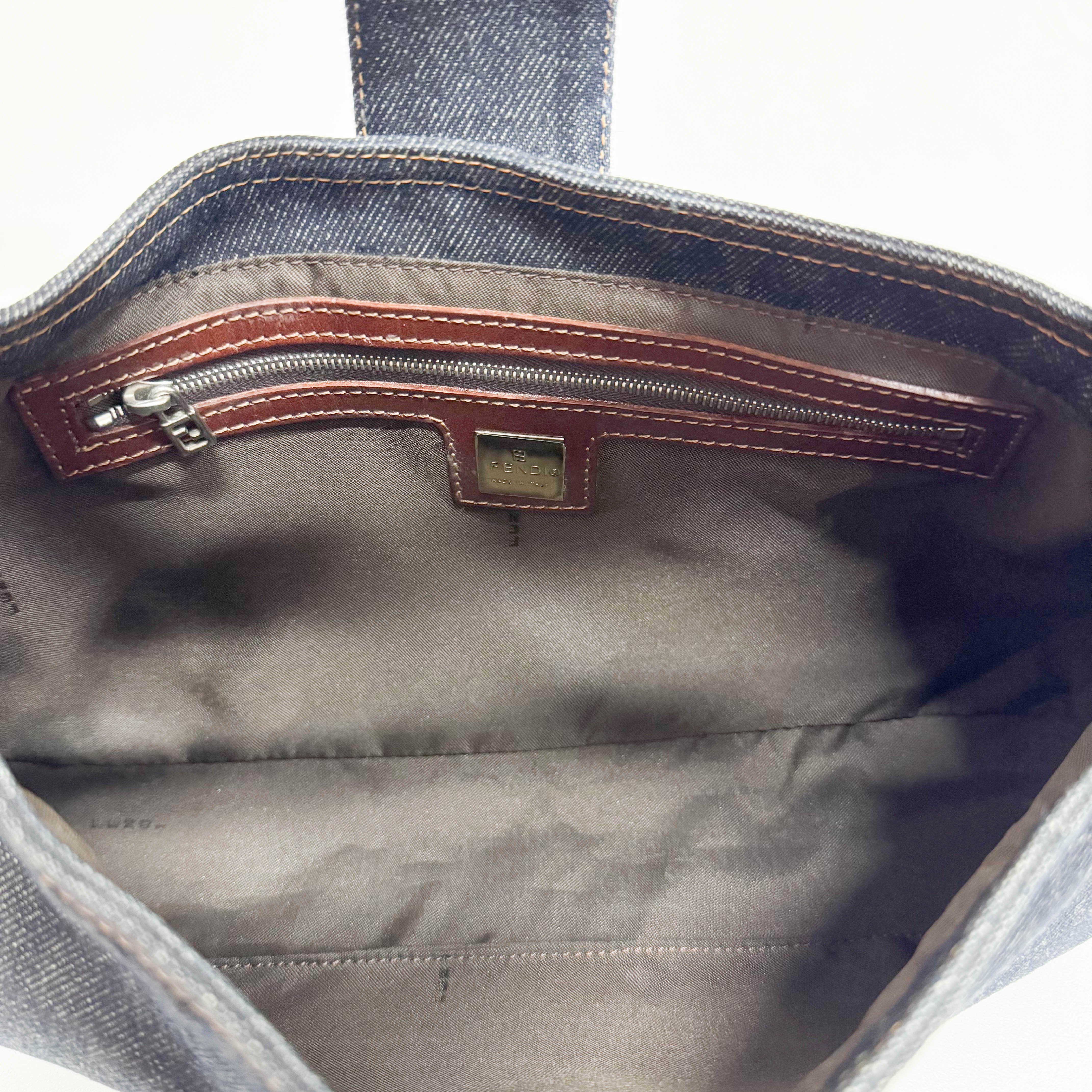 Blue Denim Shoulder Bag
