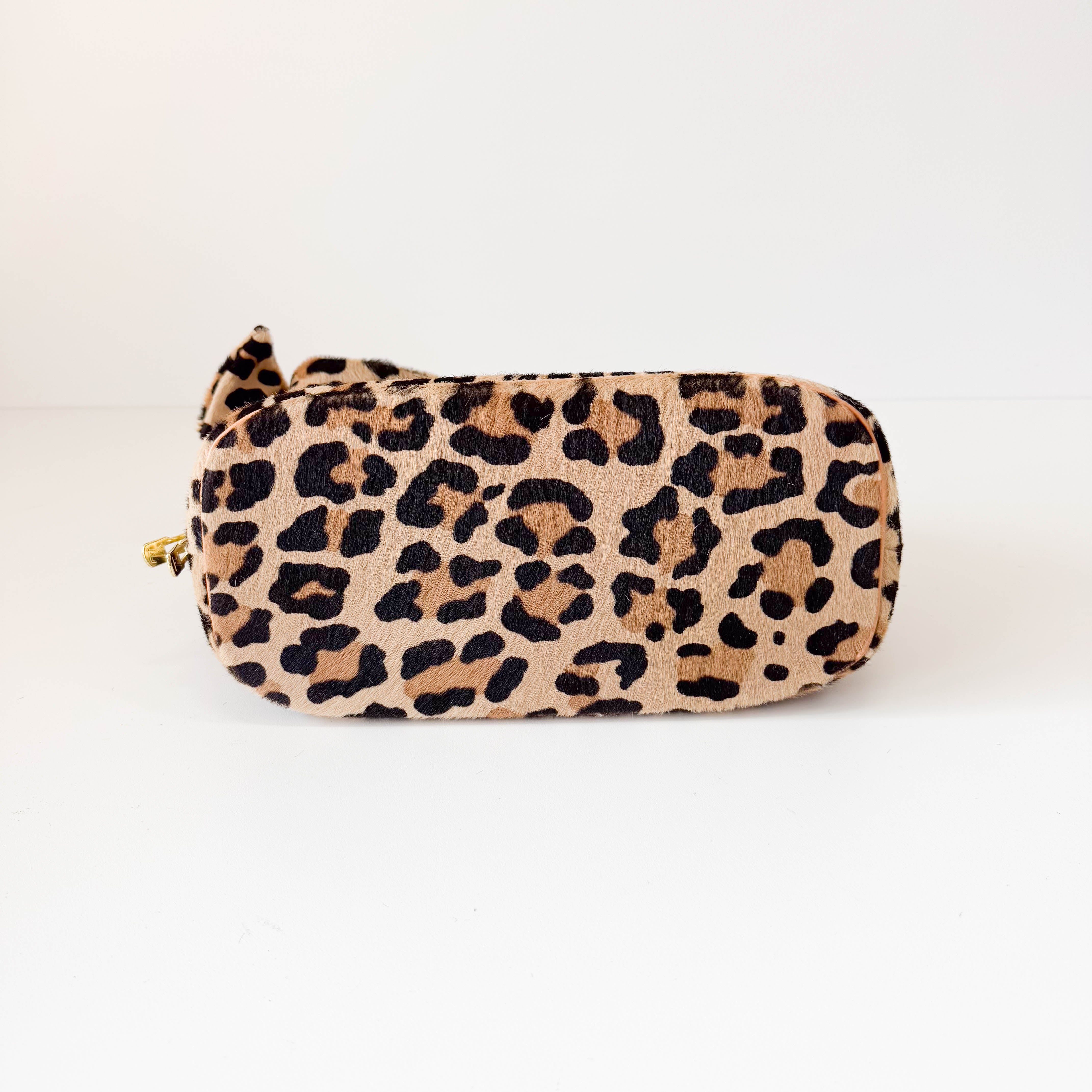 Azzedine Alaia Monogram Brown Leopard Leather Bag