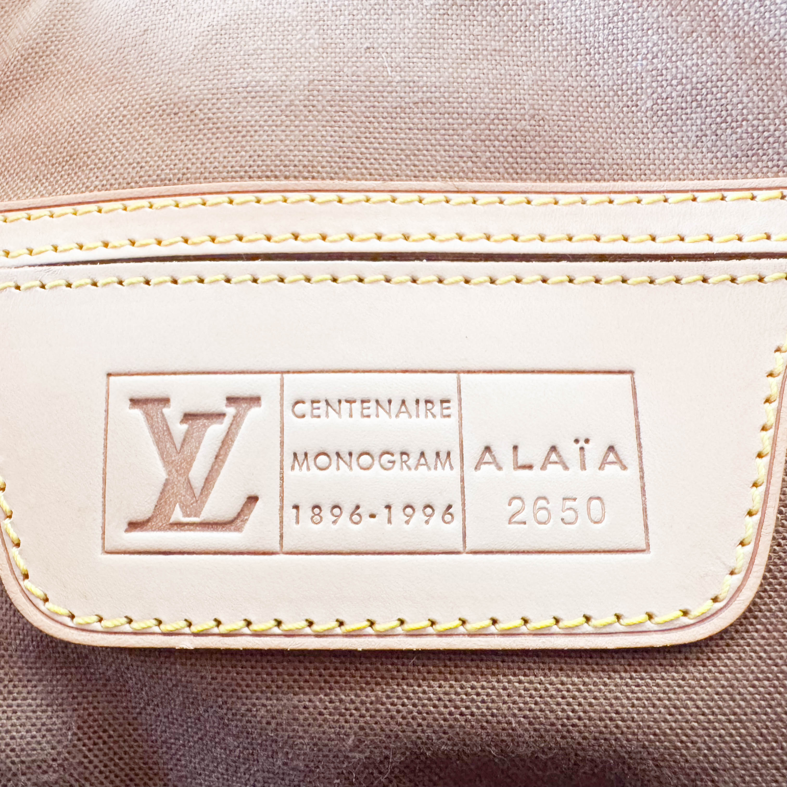 Azzedine Alaia Monogram Brown Leopard Leather Bag