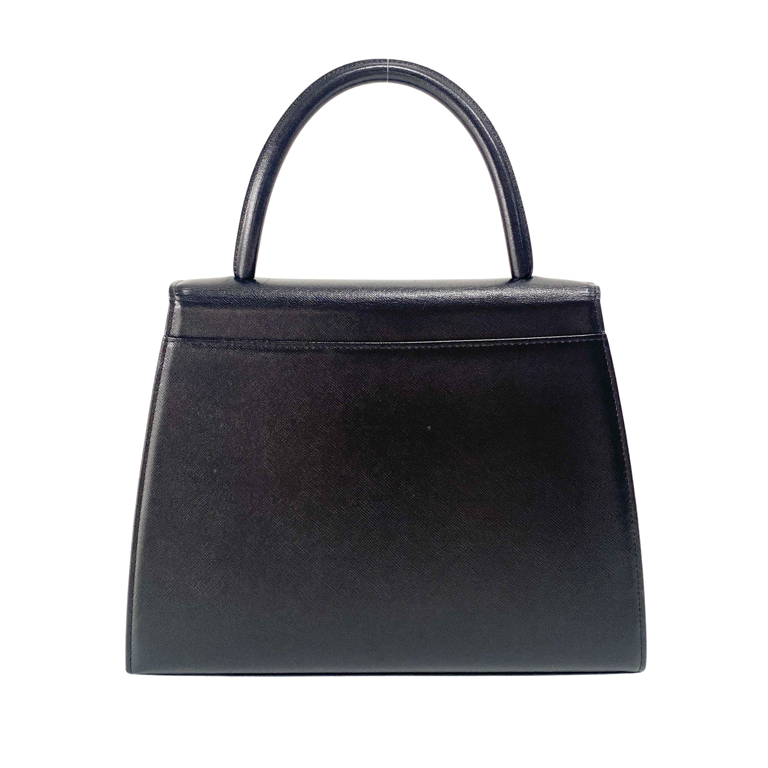 Black Leather Handbag