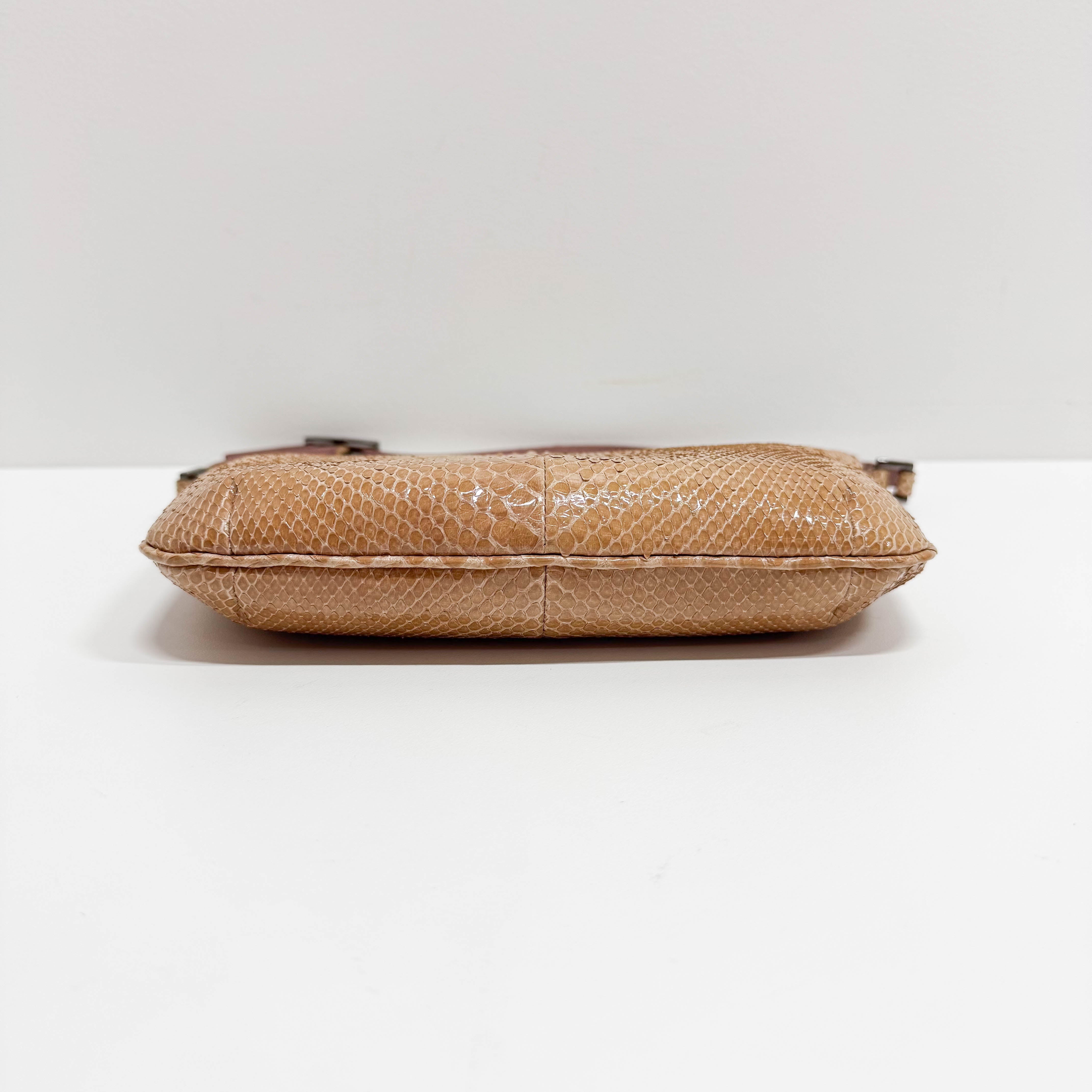 Yellow Lizard Leather Shoulder Bag