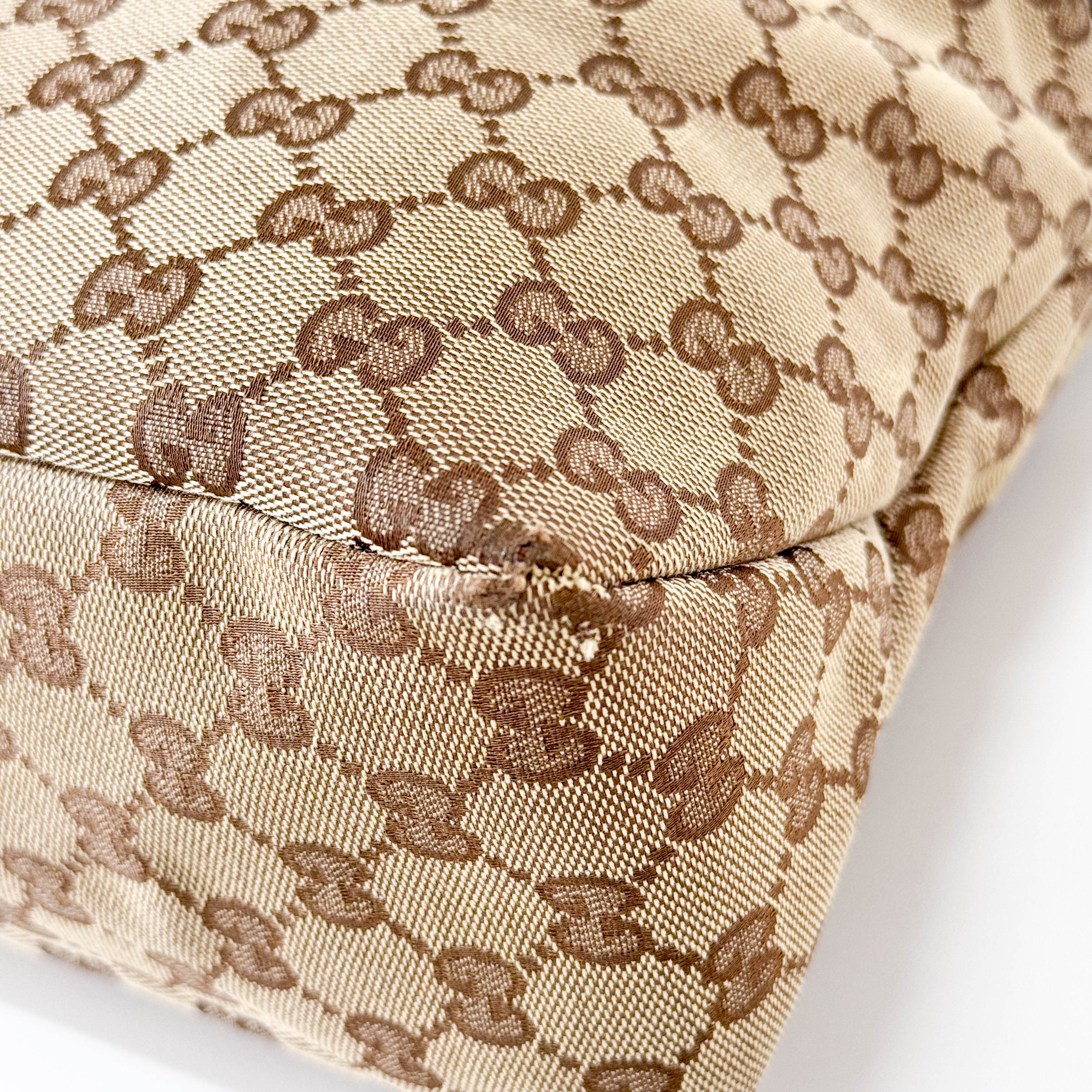 Horsebit Shoulder GG Canvas Hobo Bag